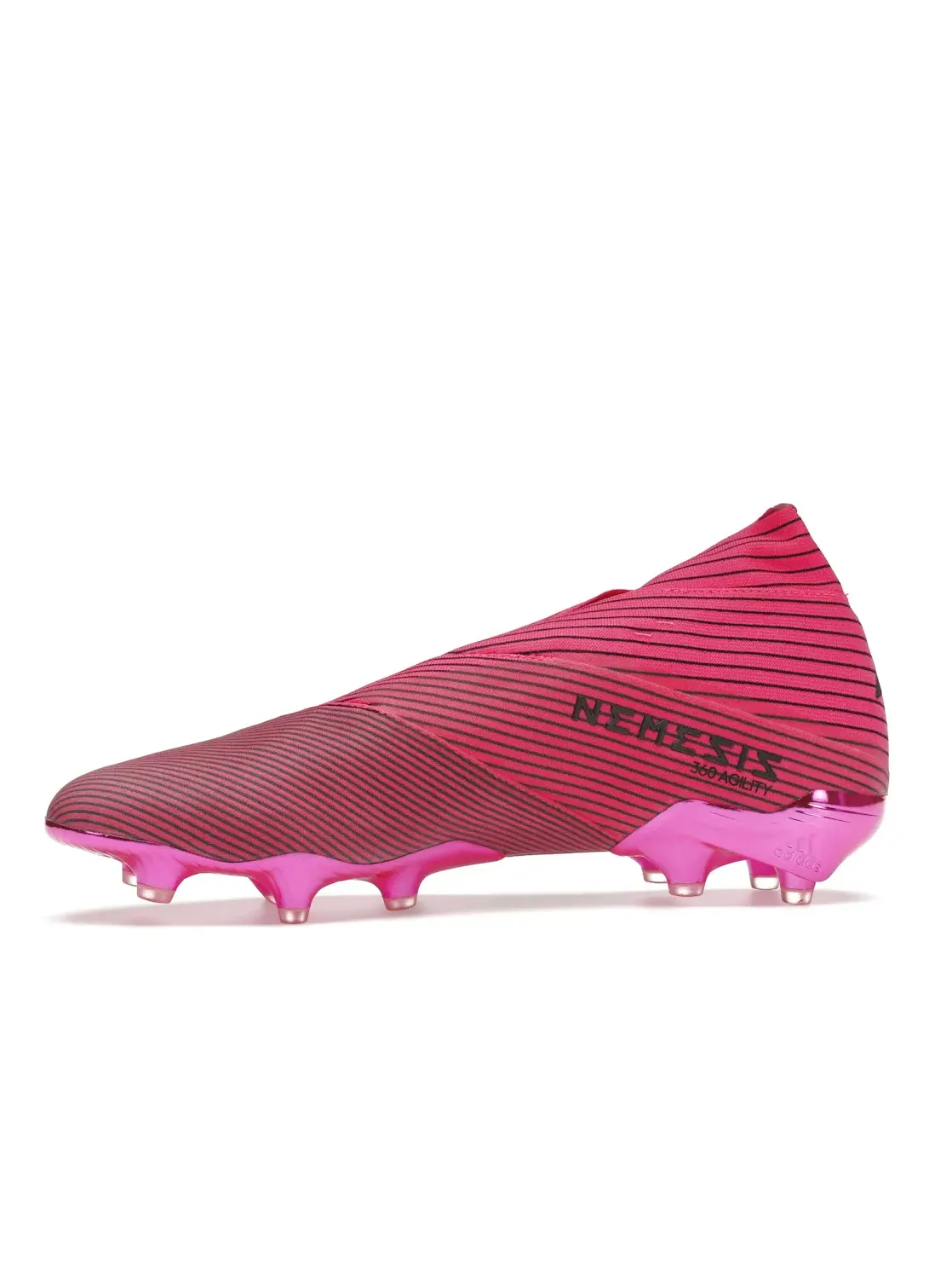 Мужские бутсы с принтом Adidas Nemeziz 19+ FG — изображение 3 из 4, розовый черный розовый