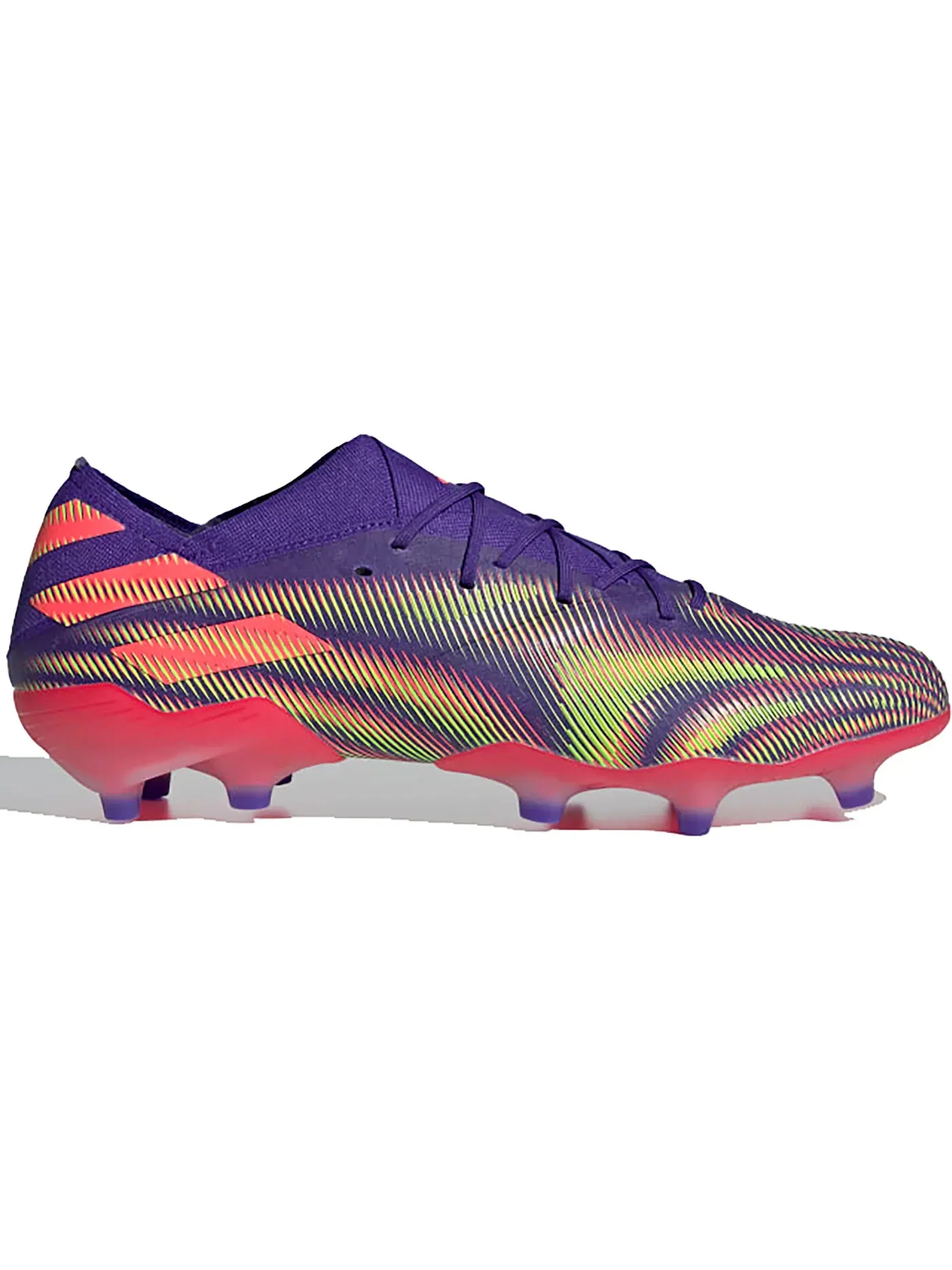 Мужские бутсы Precision to Blur Energy Ink Adidas Nemeziz.1 FG — изображение 1 из 1, розовый/зеленый