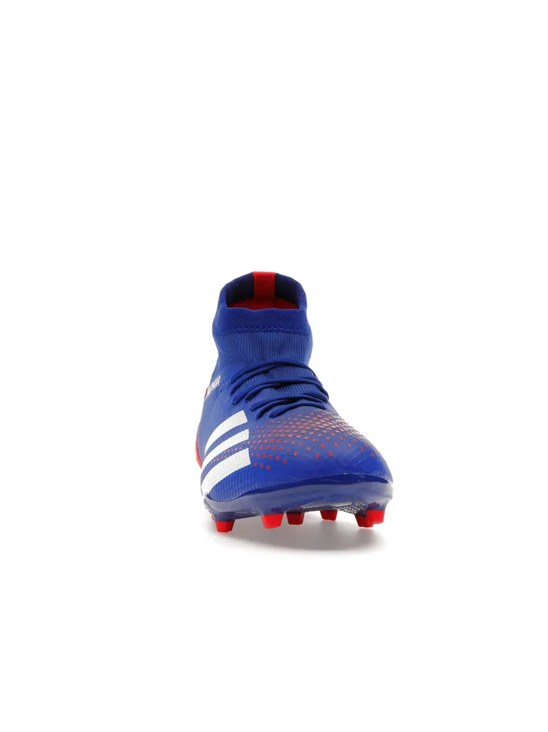 Мужские бутсы футбольные с длинным рукавом Adidas Predator 20.3 — изображение 2 из 4, синий/белый/красный
