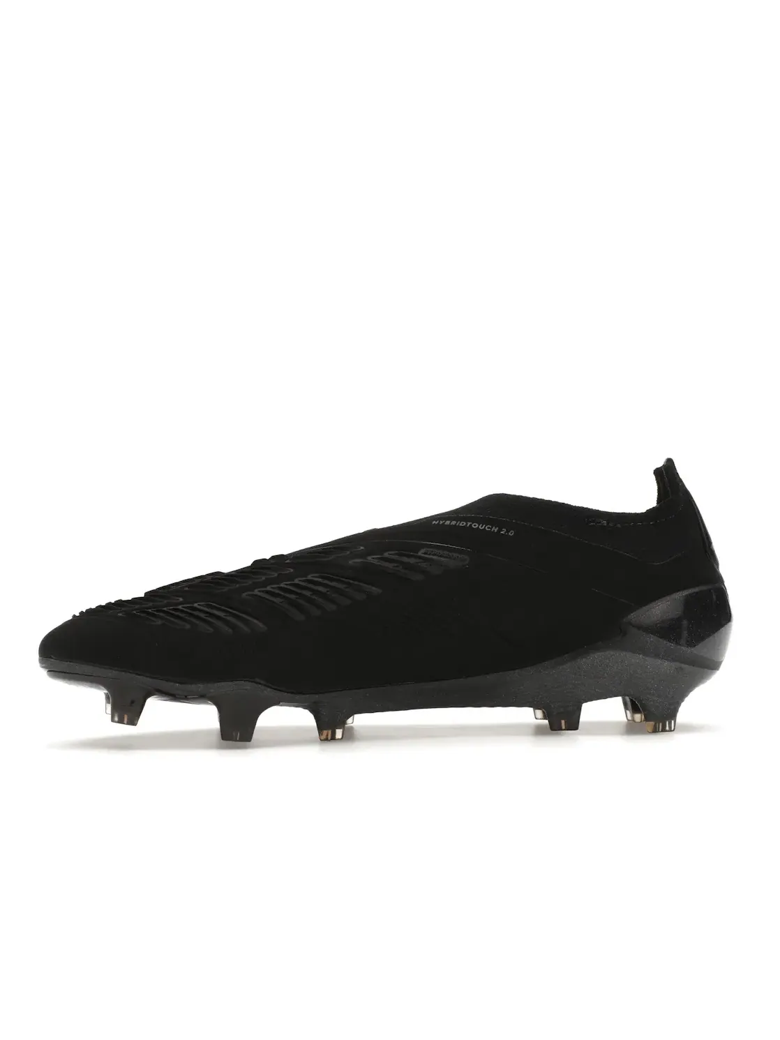 Мужские бутсы с высоким верхом без шнуровки Predator 24 Elite Laceless FG Adidas — изображение 3 из 4, черный/черный
