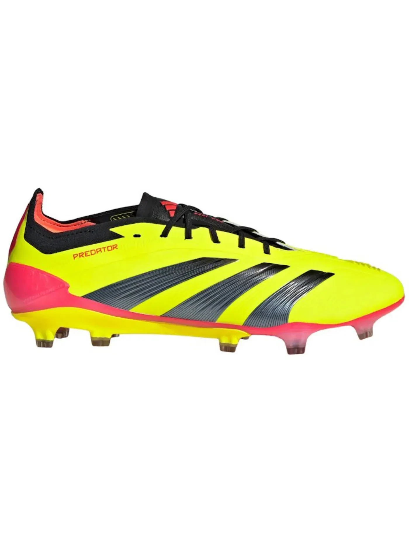 Мужские бутсы с безшнуровкой Adidas Predator 24 Elite Laceless FG — изображение 1 из 1, желтый черный красный