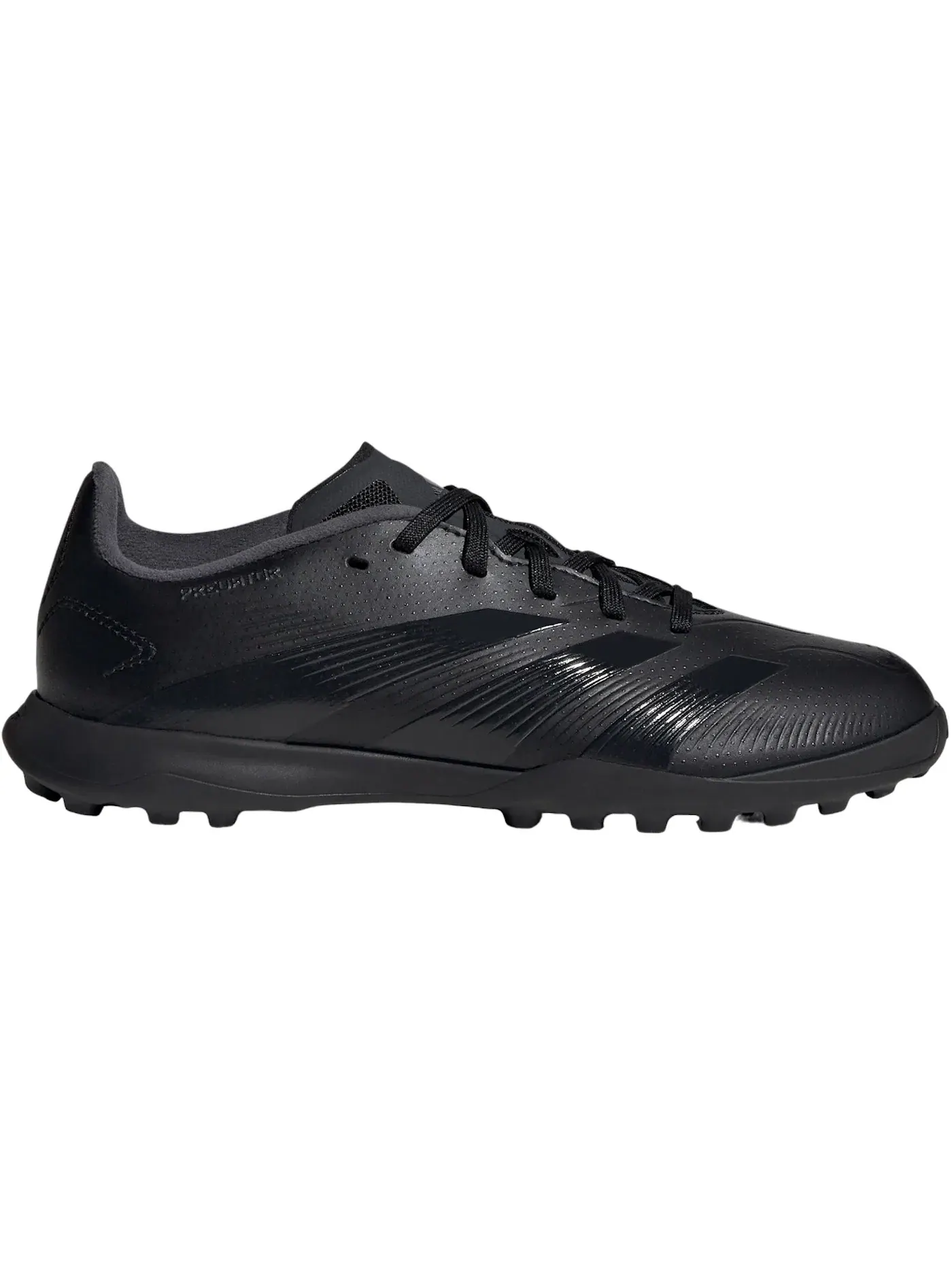 Детские бутсы с высоким качеством сцепления Adidas Predator 24 League Turf — изображение 1 из 1, черный//черный