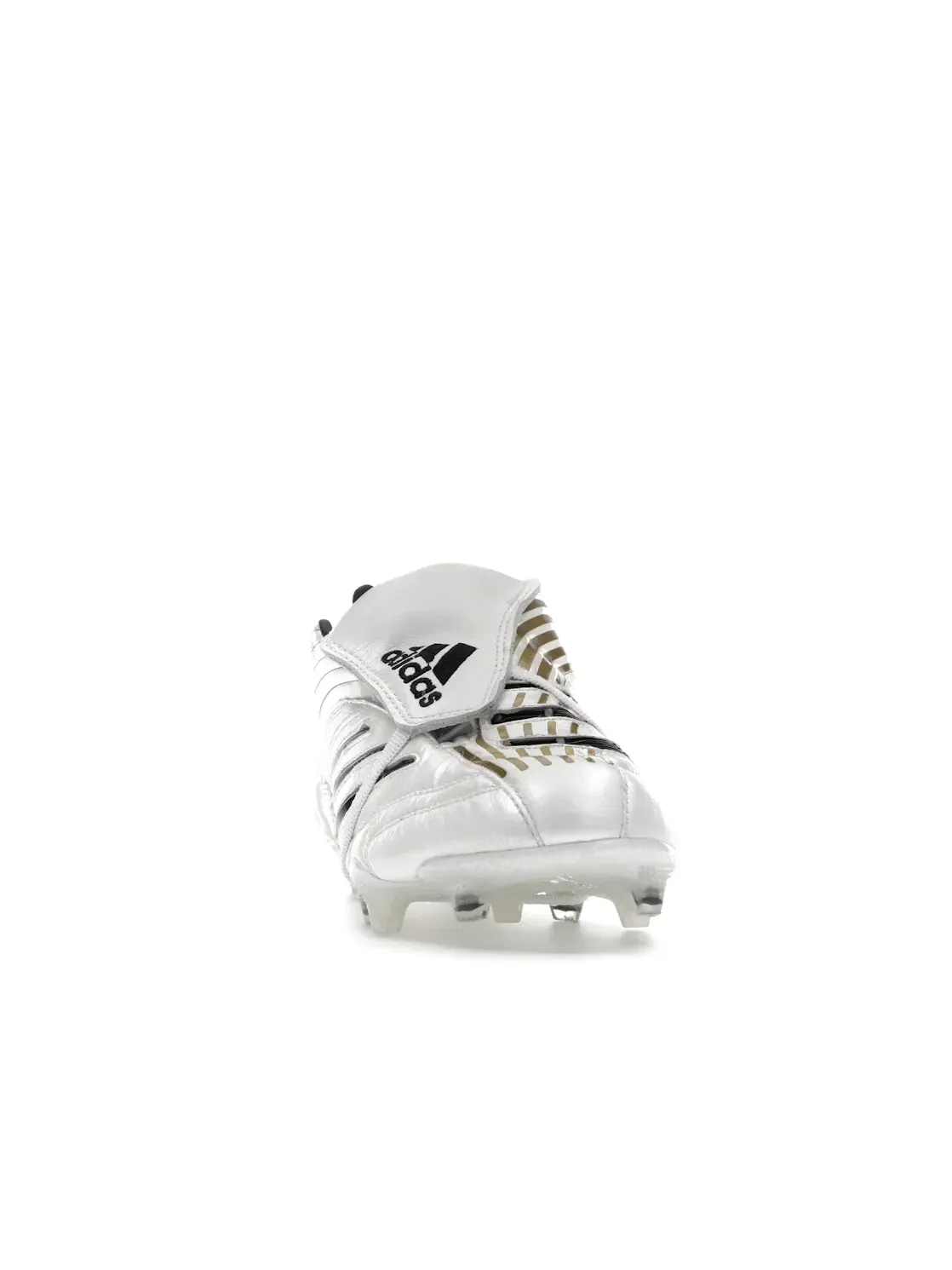 Мужские бутсы для футбола с длинным рукавом Adidas Predator Absolute FG — изображение 2 из 4, белый/черный/золотистый