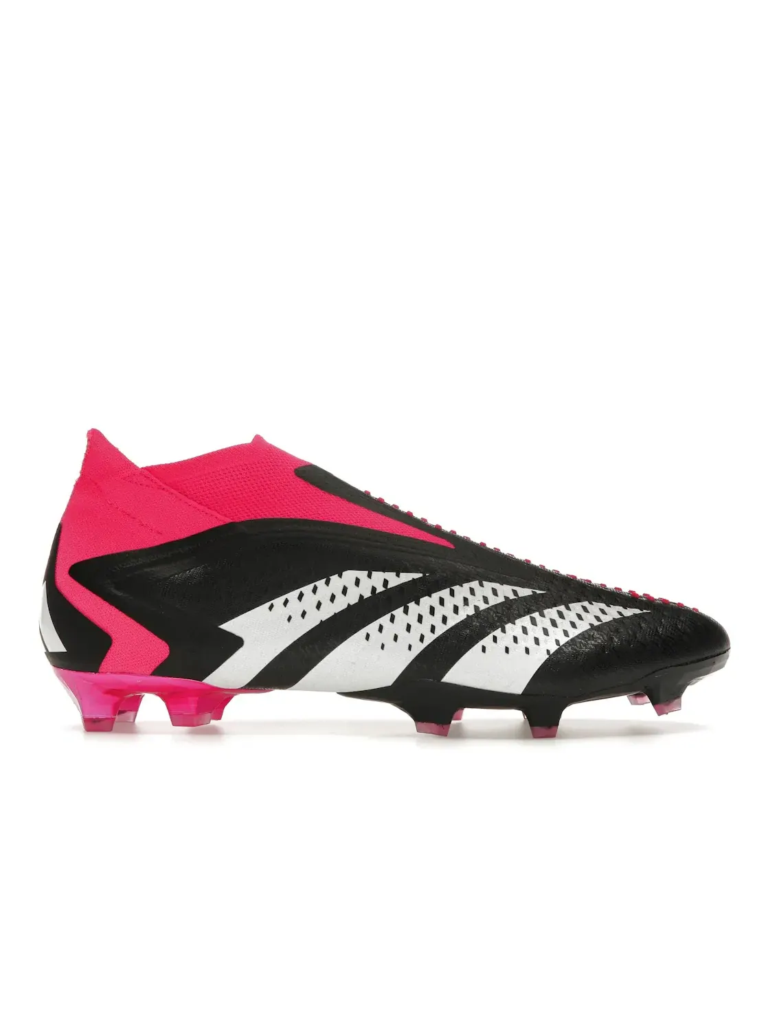 Мужские бутсы FG с высоким верхом Adidas Predator Accuracy+ FG — изображение 1 из 4, черный/белый/розовый