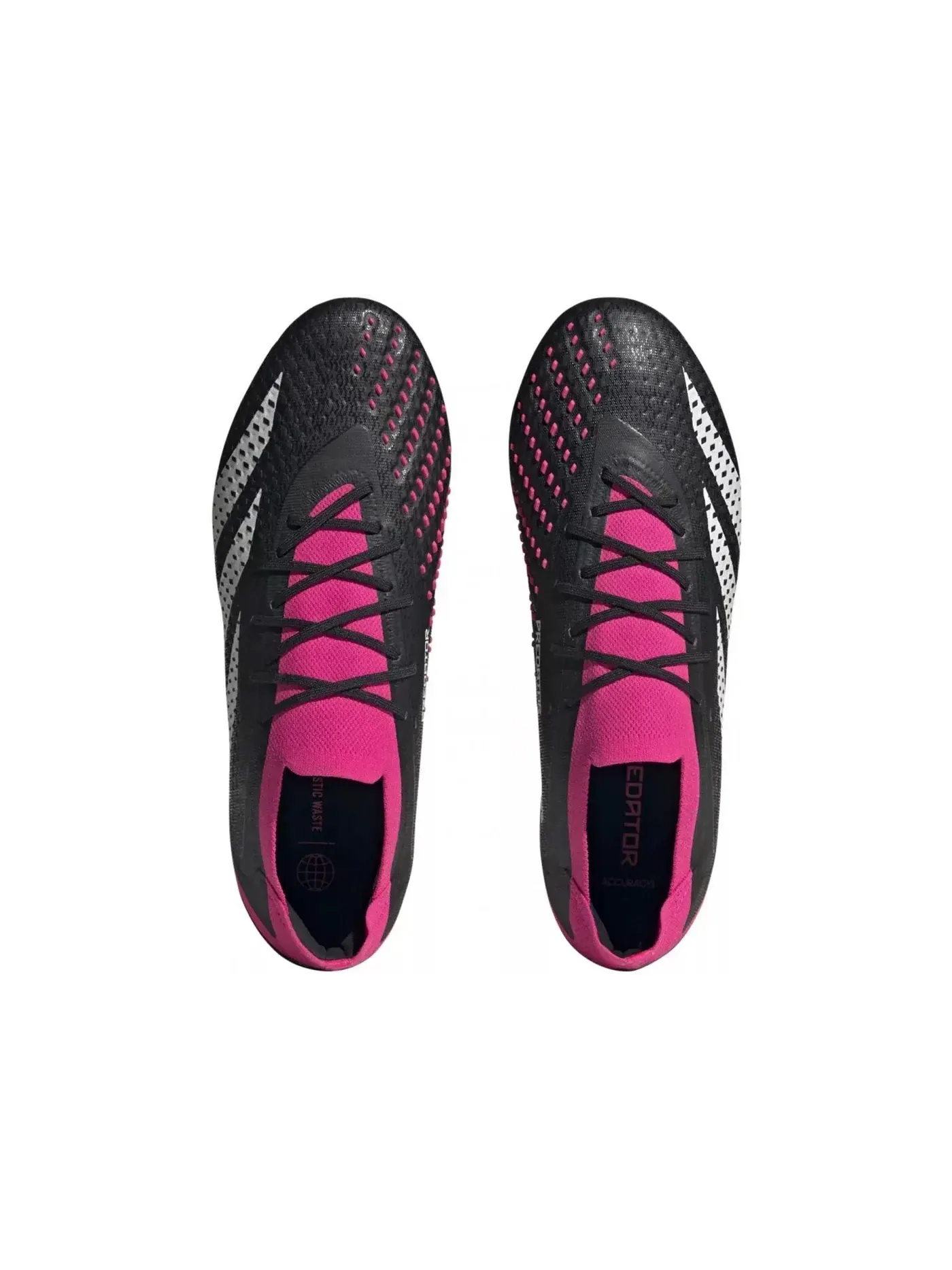 Мужские бутсы с низким верхом Adidas Predator Accuracy.1 Low FG — изображение 2 из 3, черный белый розовый