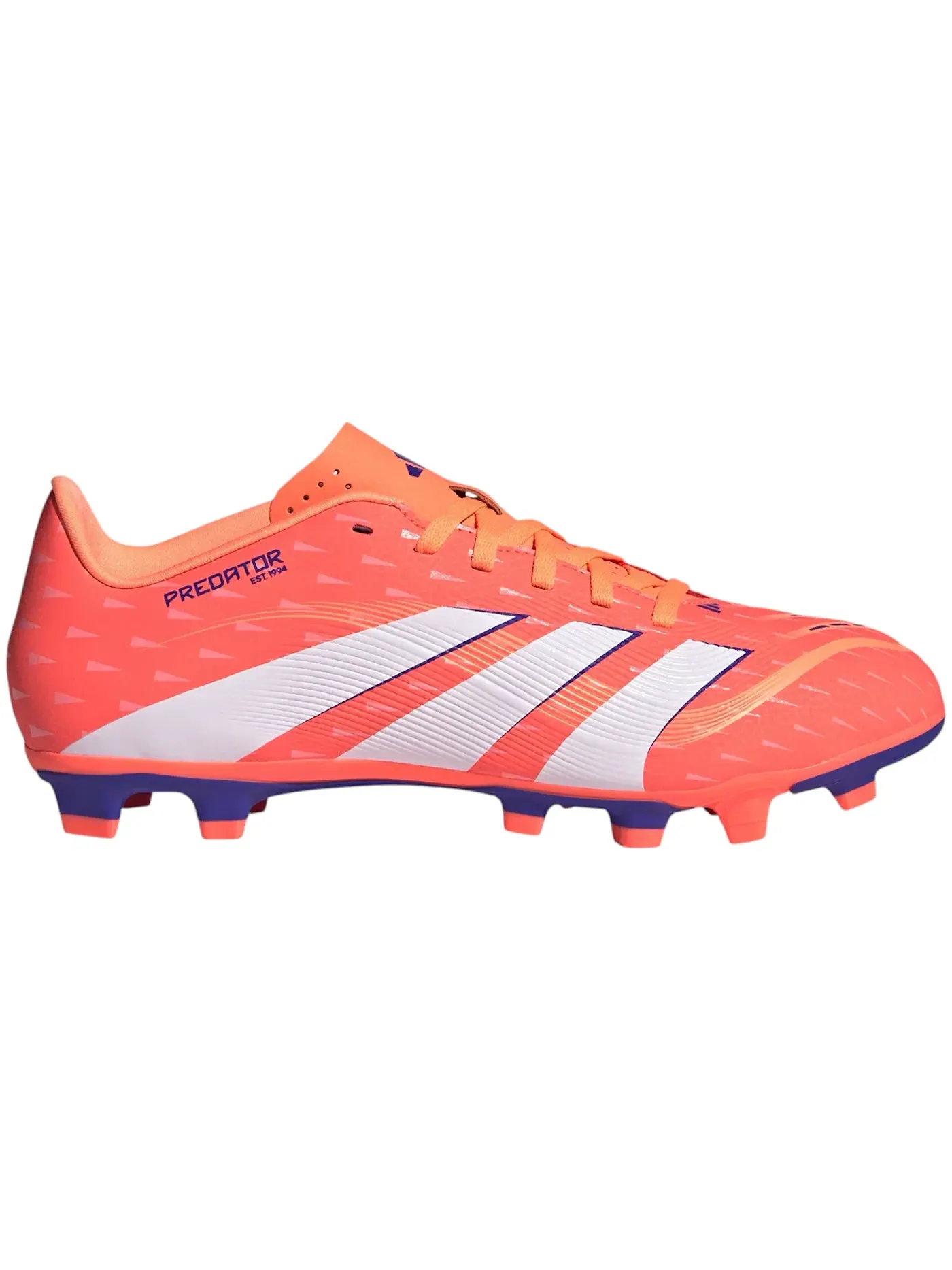 Мужские бутсы с длинным рукавом Adidas Predator Club FG/MG Coral Blaze Pack — изображение 1 из 1, белый/оранжевый