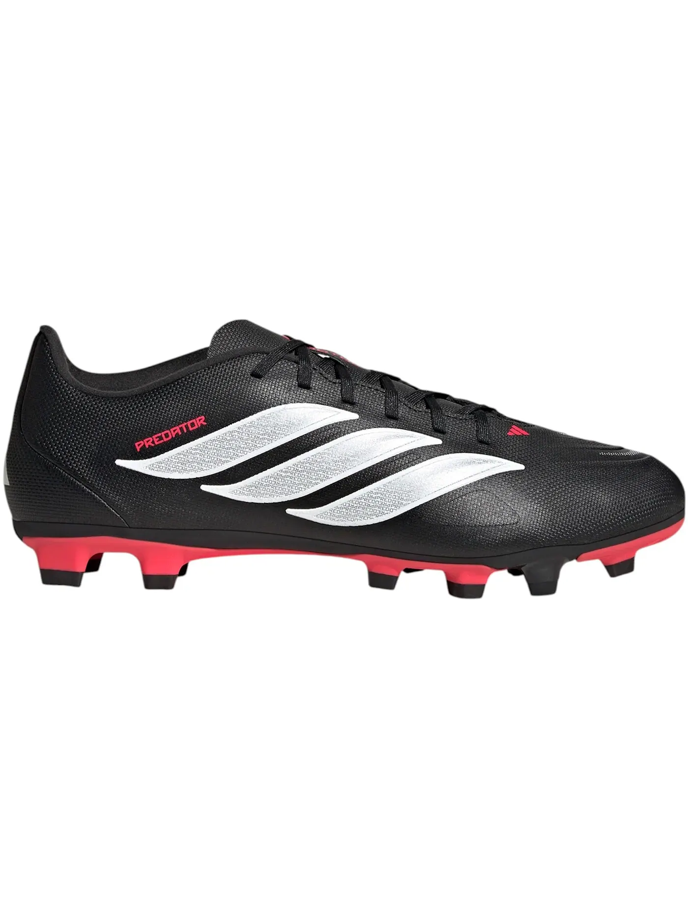 Мужские бутсы для футбола Predator Club FG/MG Adidas — изображение 1 из 1, черный/белый/красный