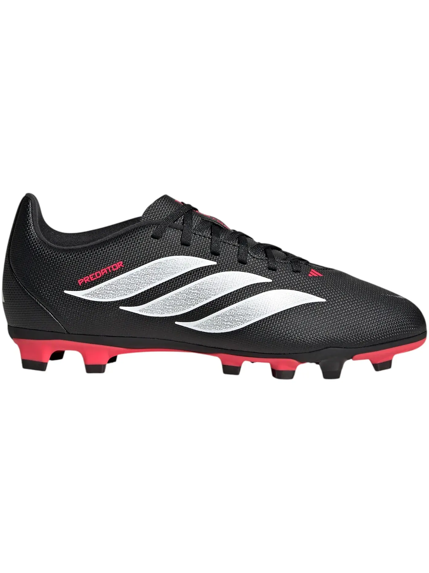 Детские бутсы с шипами Predator Club FG/MG Adidas — изображение 1 из 1, черный белый красный