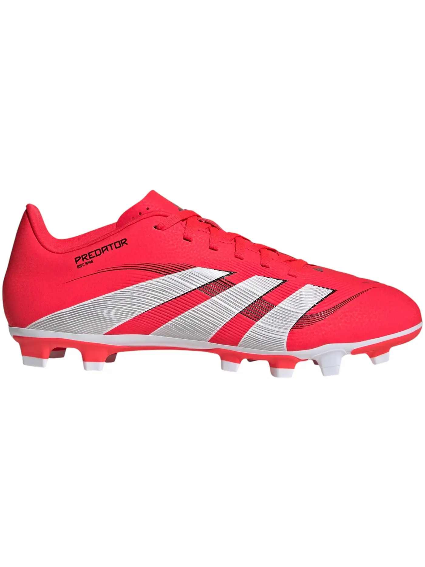Мужские бутсы с шипами Adidas Predator Club FG/MG — изображение 1 из 1, красный белый черный