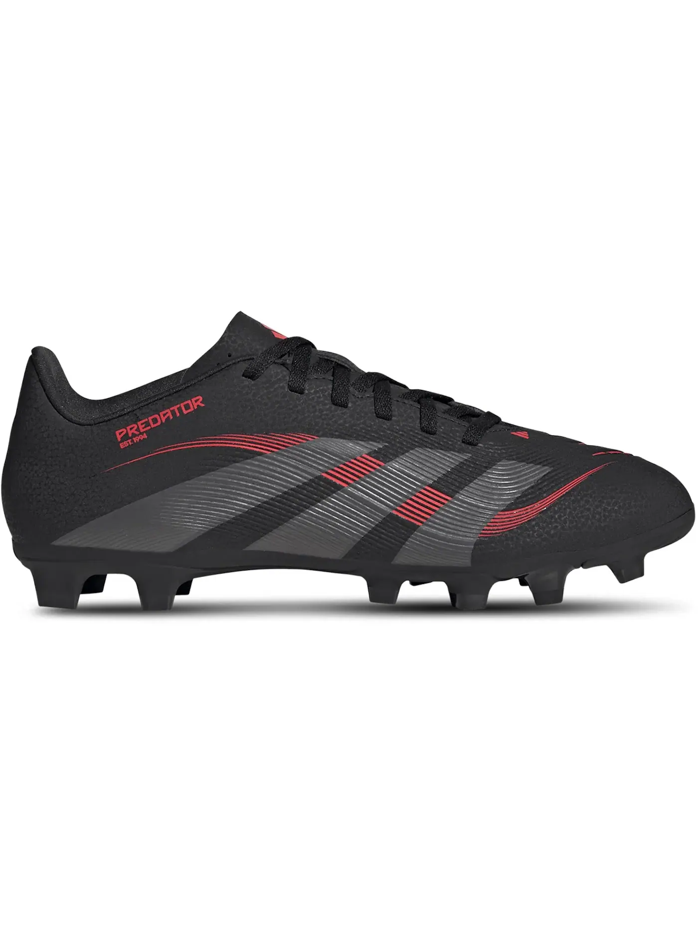 Мужские бутсы с шипами Predator Club Adidas — изображение 1 из 1, черный/серый/красный
