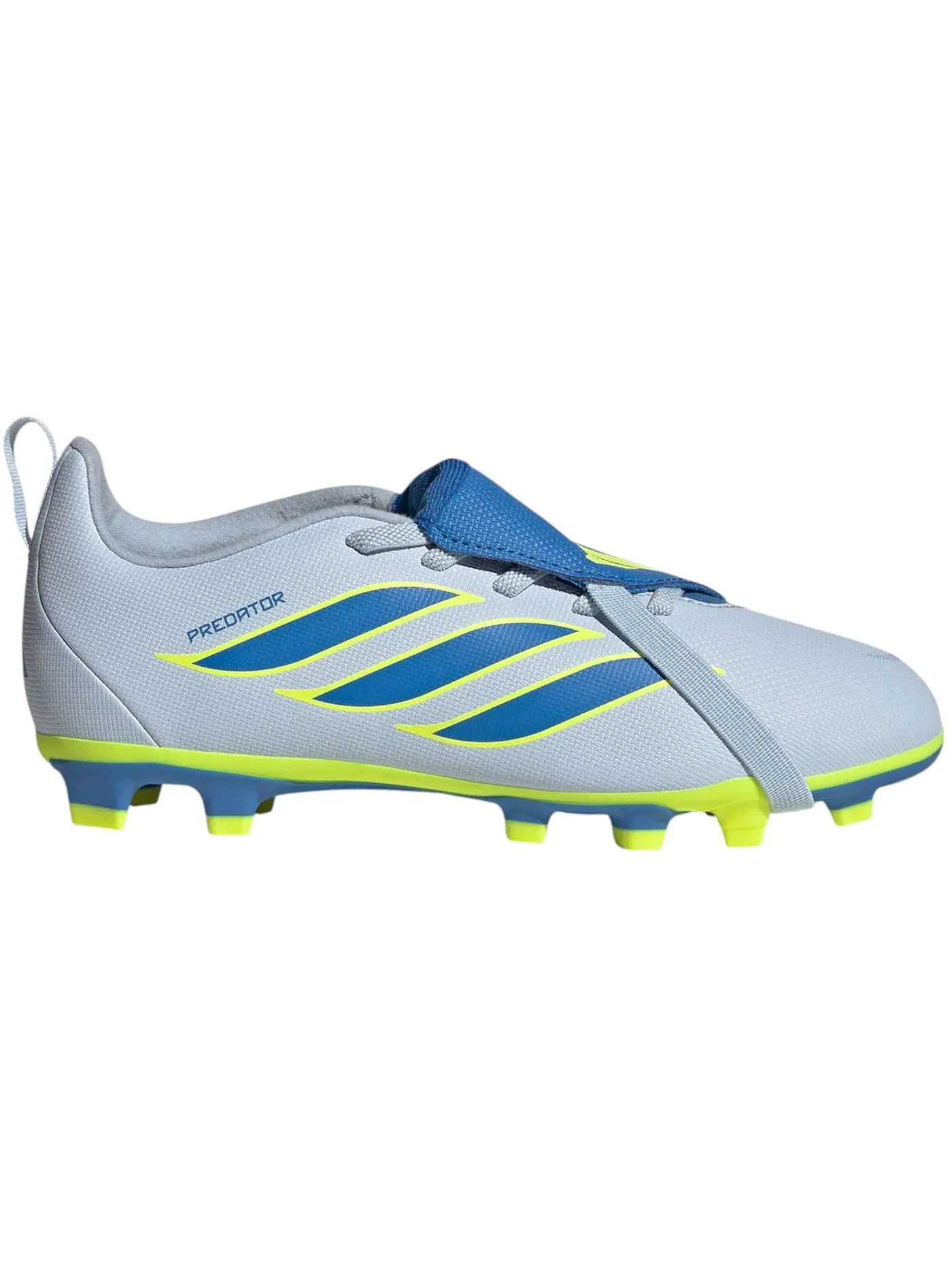 Детские бутсы с откидным языком Adidas Predator Club Fold-Over Tongue FG/MG Ice Cold Precision Pack — изображение 1 из 1