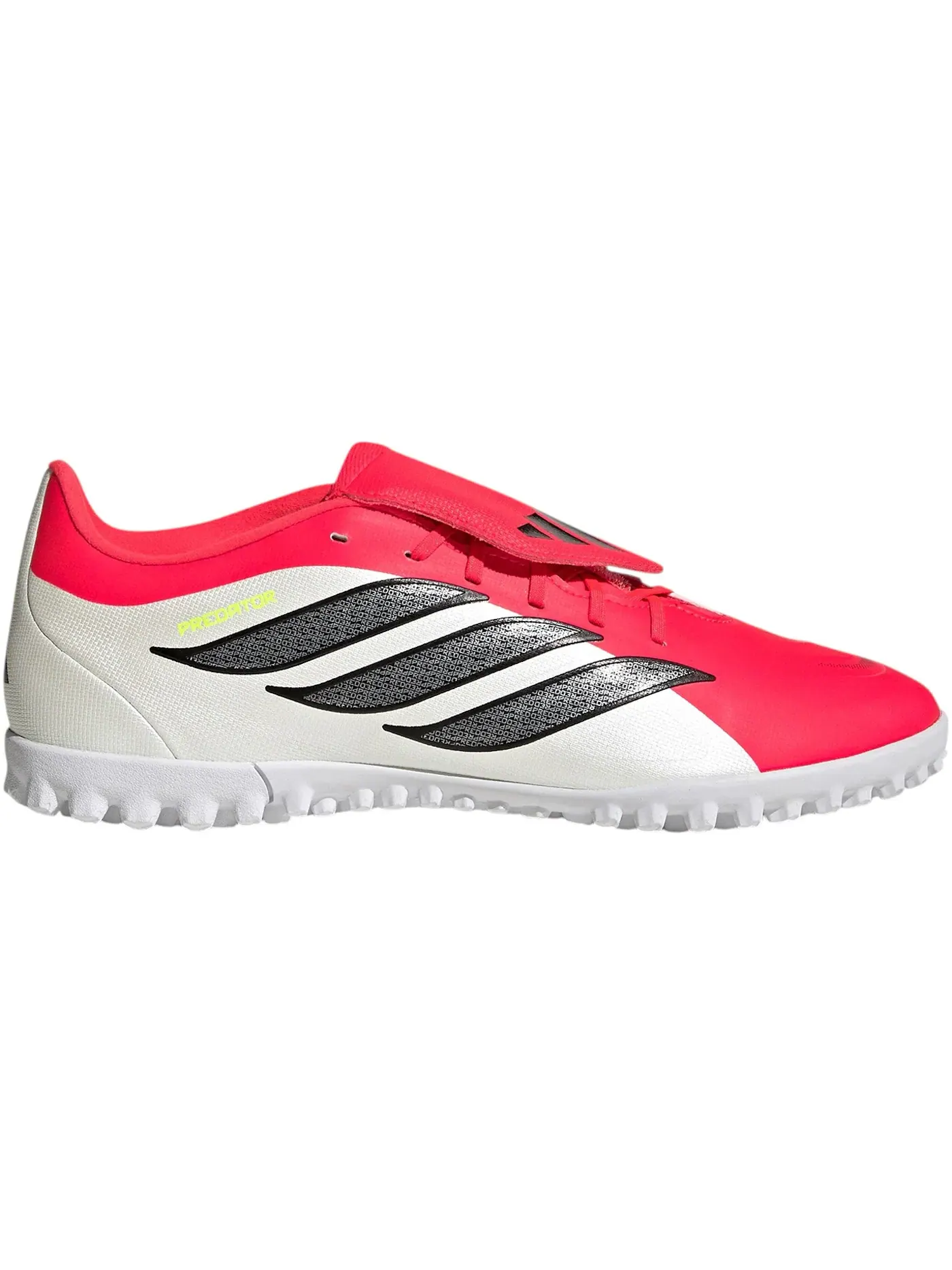 Мужские бутсы с откидным язычком Adidas Predator Club Fold-Over Tongue TF — изображение 1 из 1, красный/черный/белый