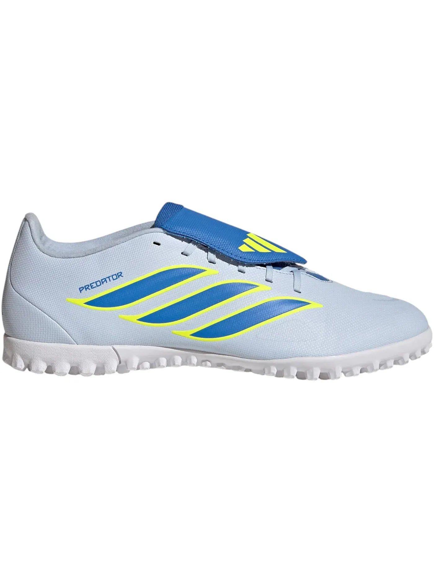 Мужские бутсы с откидным язычком Adidas Predator Club Fold-Over Tongue TF — изображение 1 из 1, синий желтый