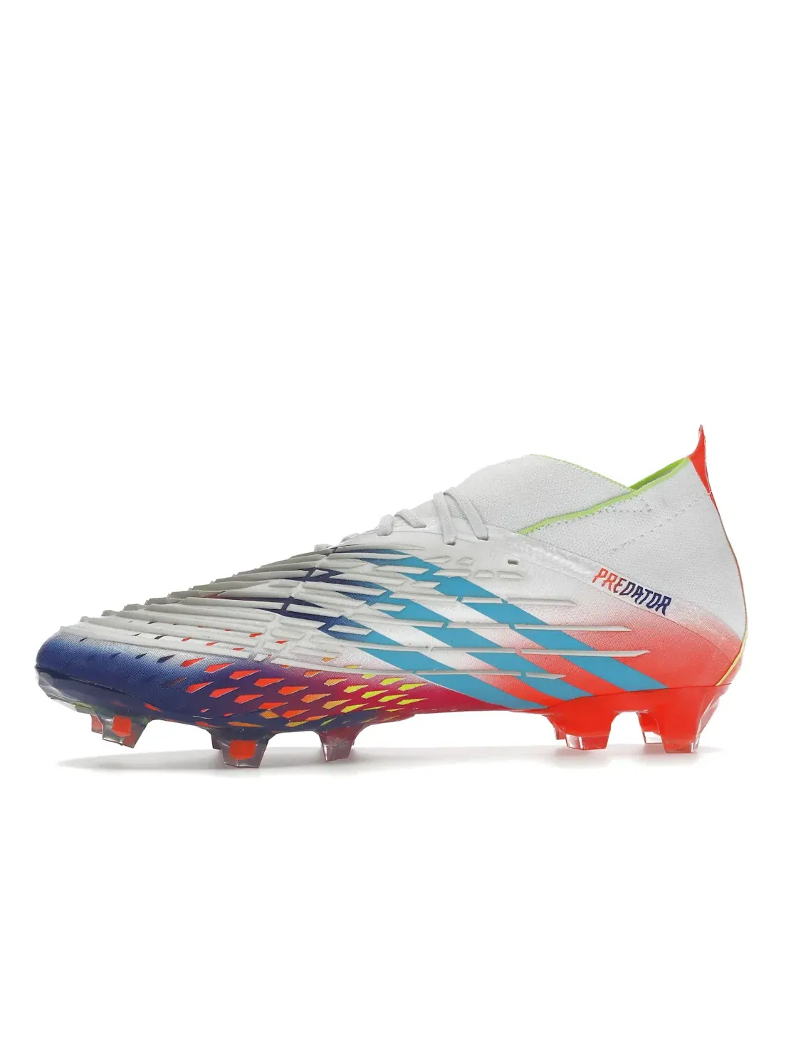 Мужские бутсы с высоким верхом Adidas Predator Edge.1 FG — изображение 3 из 4, белый желтый синий