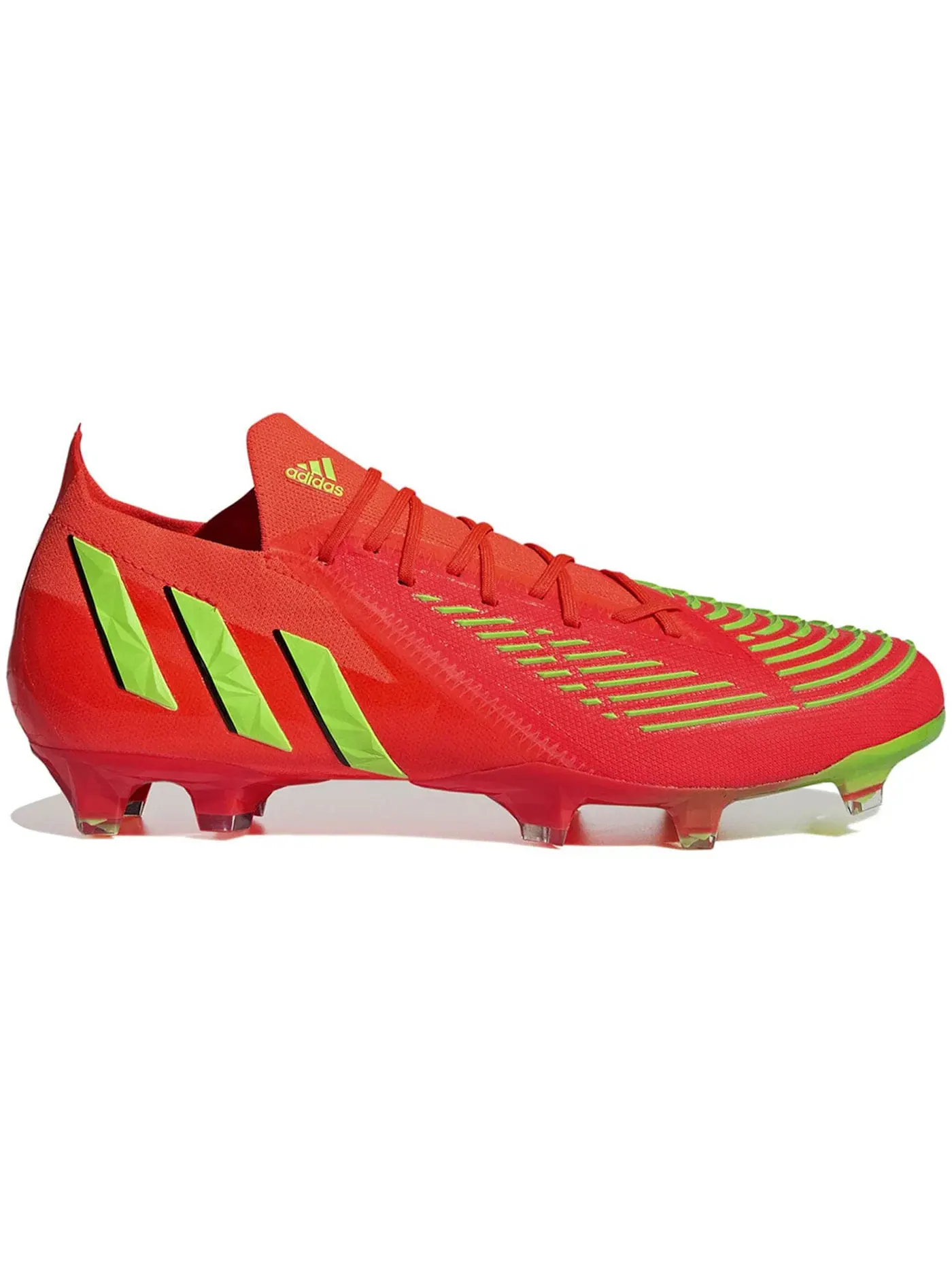 Мужские бутсы с низким верхом Adidas Predator Edge.1 Low FG — изображение 1 из 2, красный/зеленый/черный