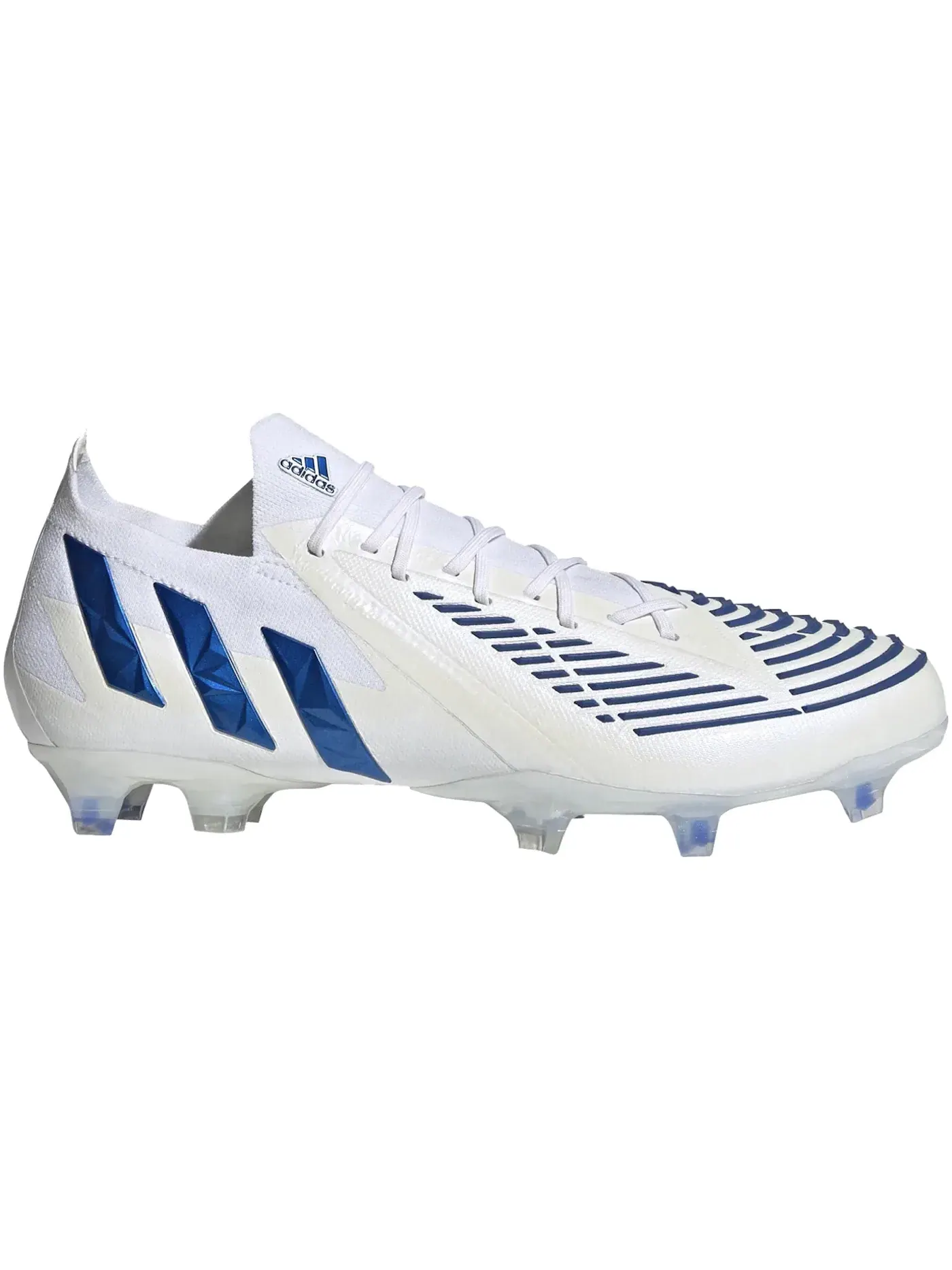 Мужские бутсы с низким верхом Adidas Predator Edge.1 Low FG — изображение 1 из 1, белый-синий белый