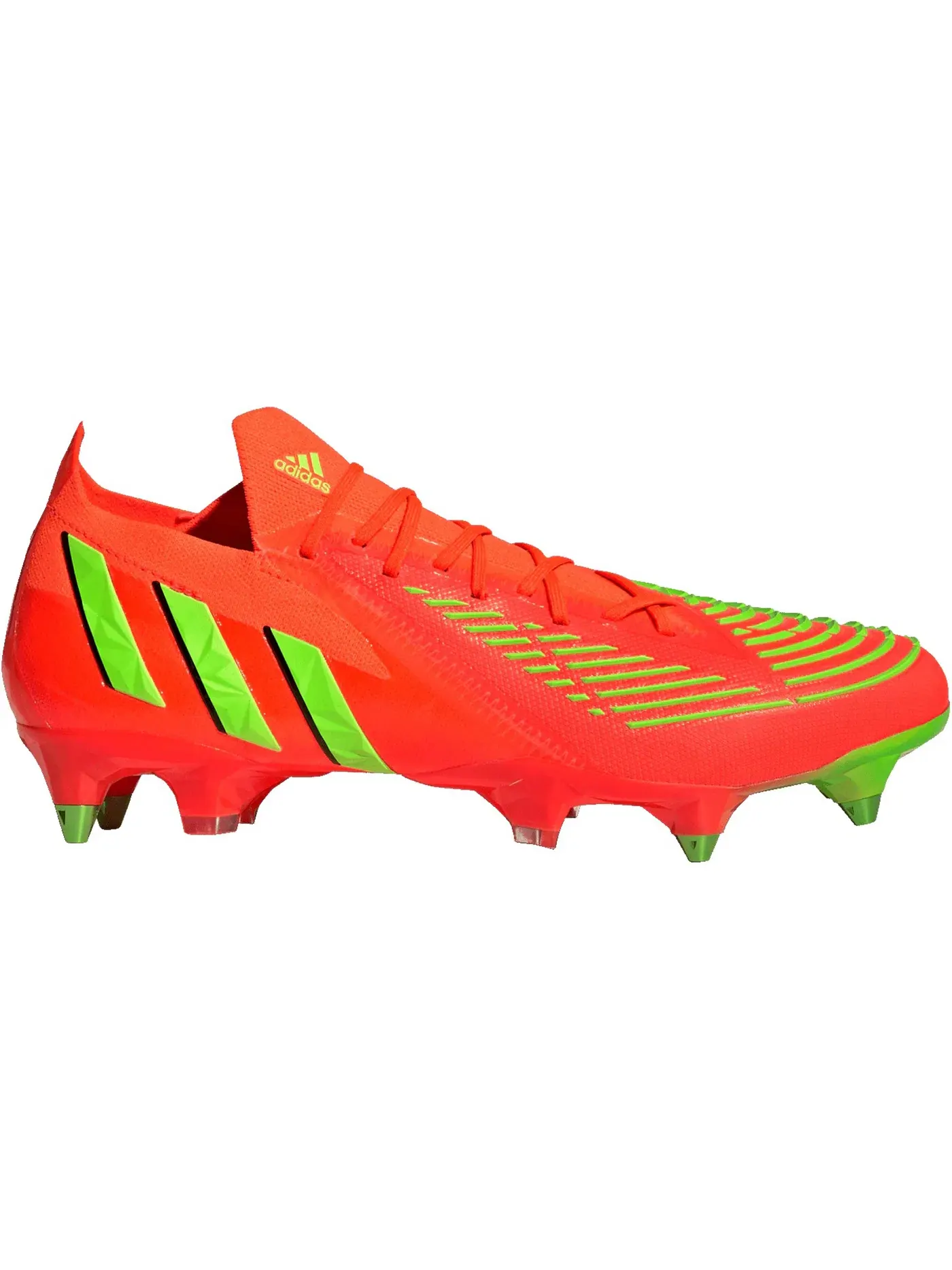 Мужские бутсы с шипами Adidas Predator Edge.1 Low SG — изображение 1 из 3, красный зеленый черный