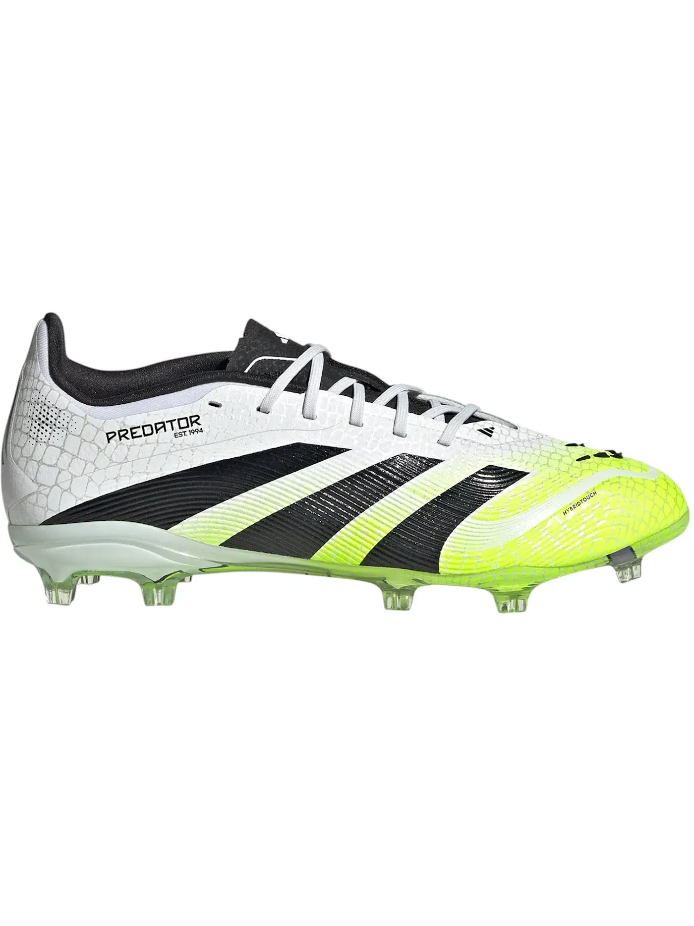 Детские бутсы с высоким верхом Adidas Predator Elite FG — изображение 1 из 1, белый/черный