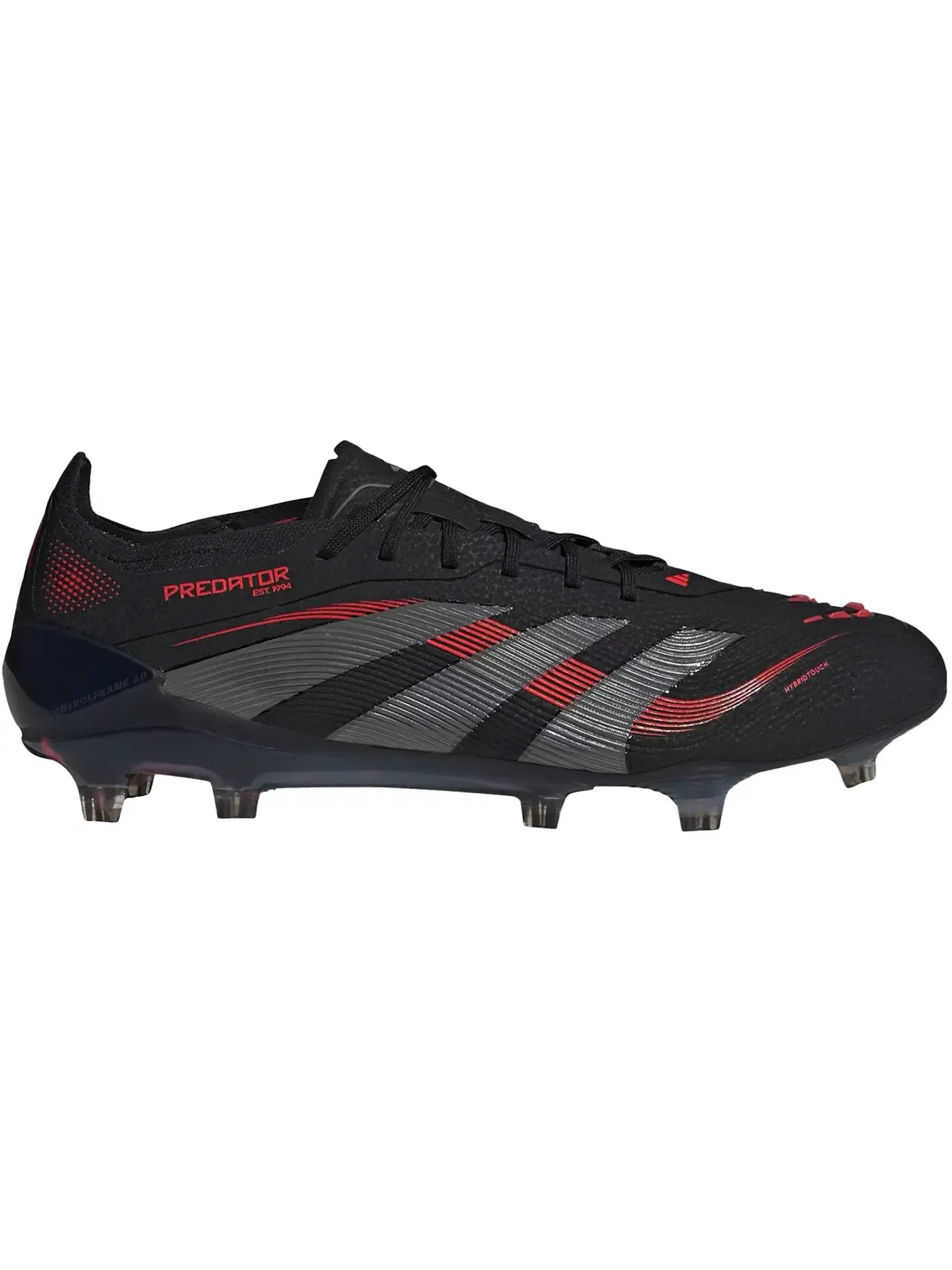 Мужские бутсы с технологией Predator Elite FG Adidas — изображение 1 из 1, черный/серый/красный