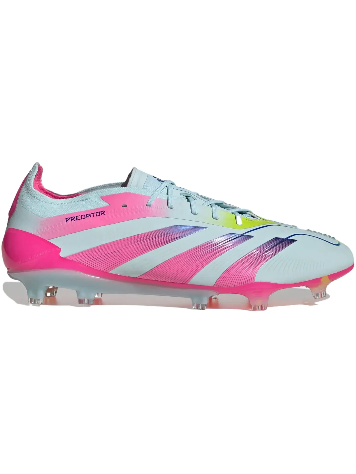 Мужские бутсы с высокой поддержкой Predator Elite FG Adidas — изображение 1 из 1, синий/розовый/желтый