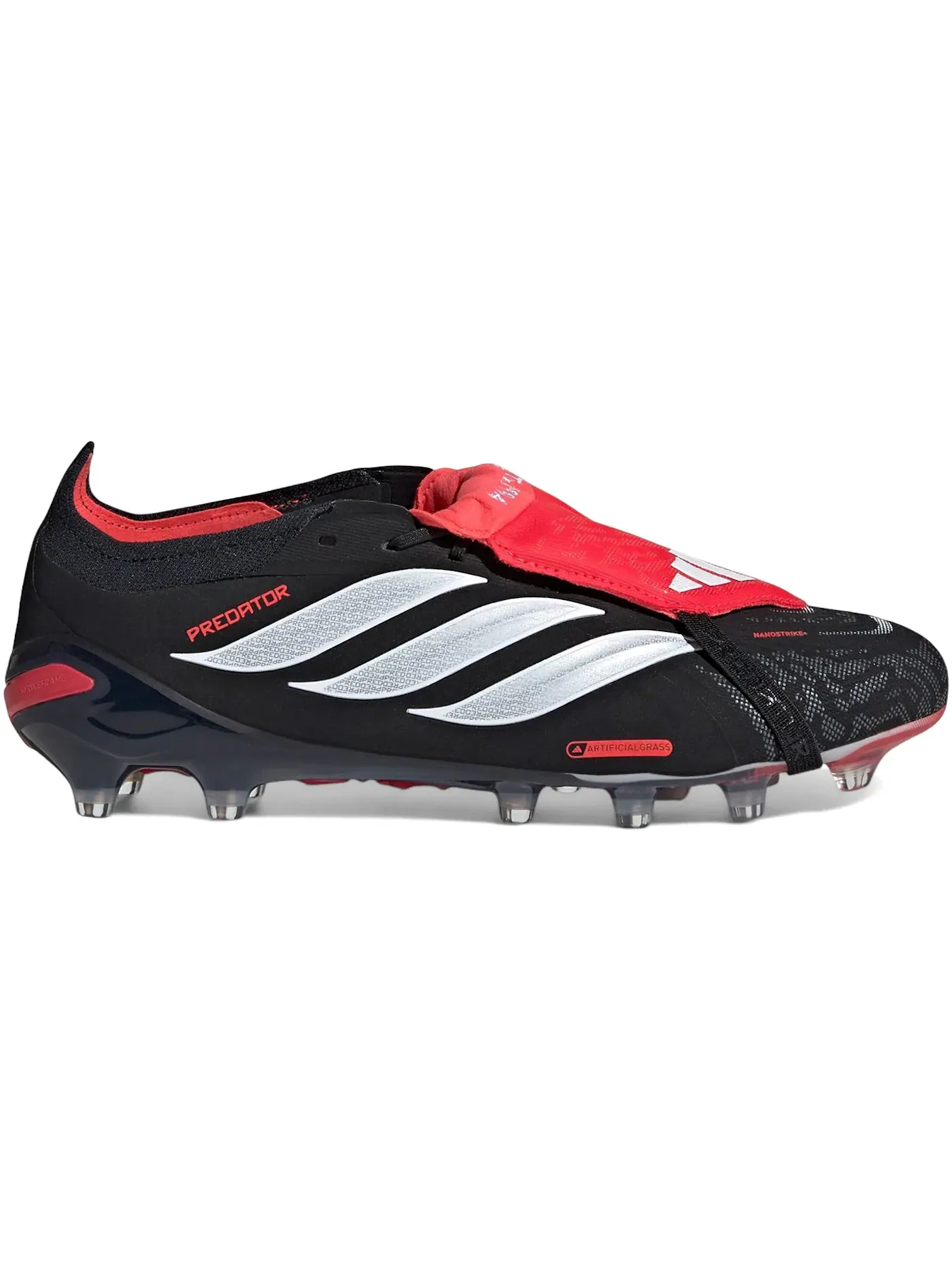 Мужские бутсы с длинным рукавом Adidas Predator Elite Fold-Over Tongue AG — изображение 1 из 1, черный/белый/красный
