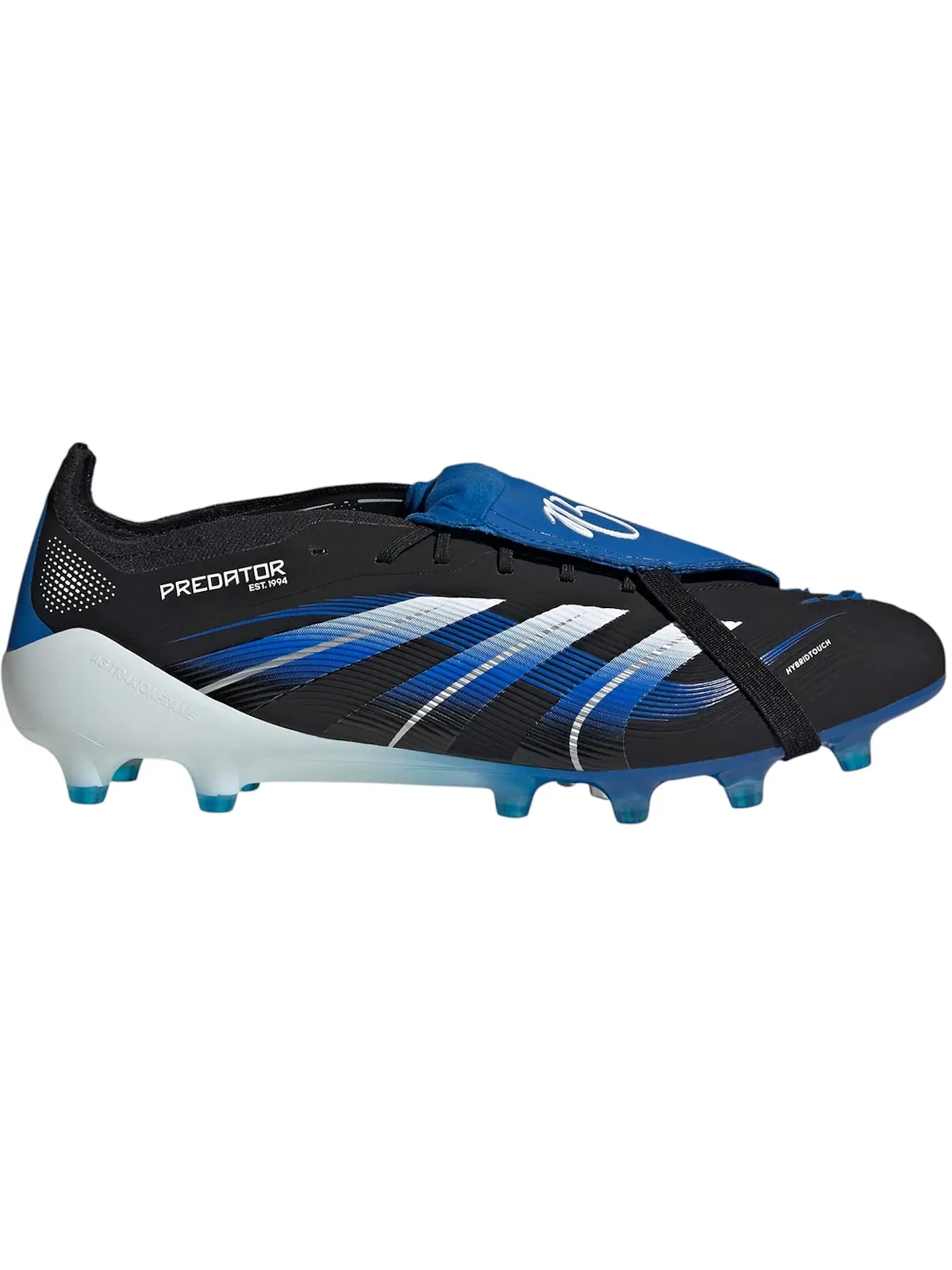 Мужские бутсы с длинным рукавом Adidas Predator Elite Fold-Over Tongue AG — изображение 1 из 1, черный/белый/синий