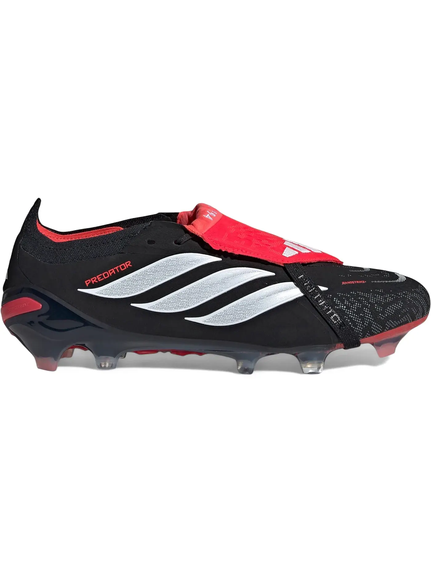 Мужские бутсы с откидным язычком Adidas Predator Elite Fold-Over Tongue FG — изображение 1 из 1, черный белый красный