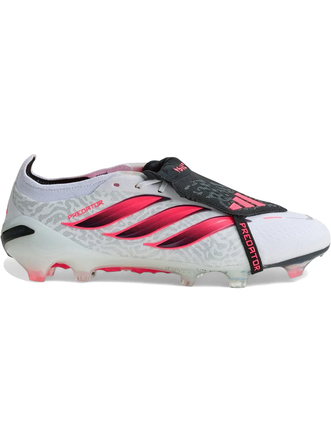 Мужские бутсы с откидным язычком Predator Elite Fold-Over Tongue FG Adidas — изображение 1 из 1, белый черный