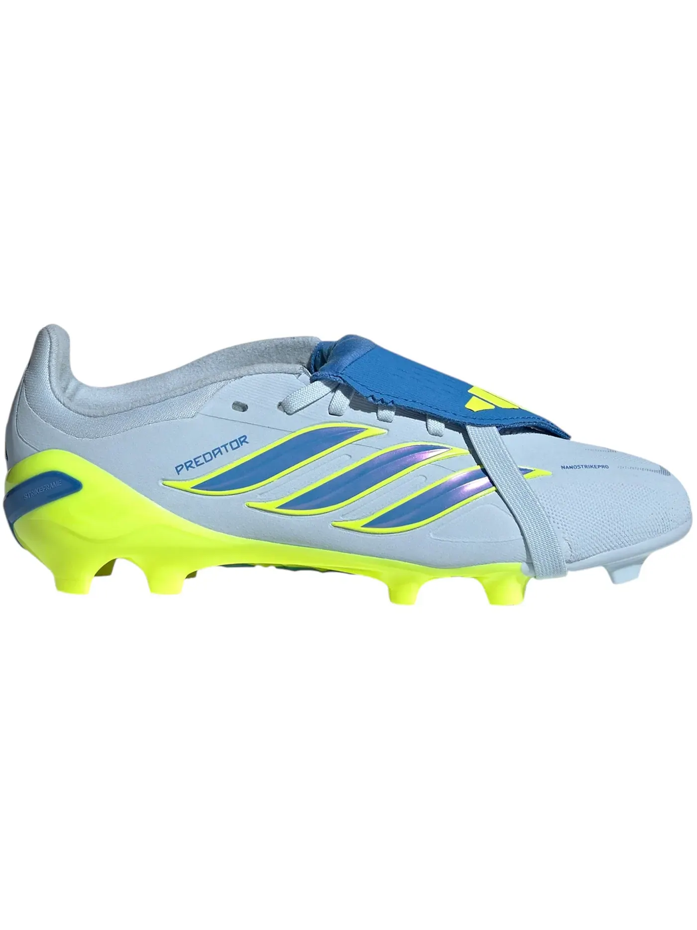 Детские бутсы с откидным язычком Adidas Predator Elite Fold-Over Tongue FG — изображение 1 из 1, синий желтый