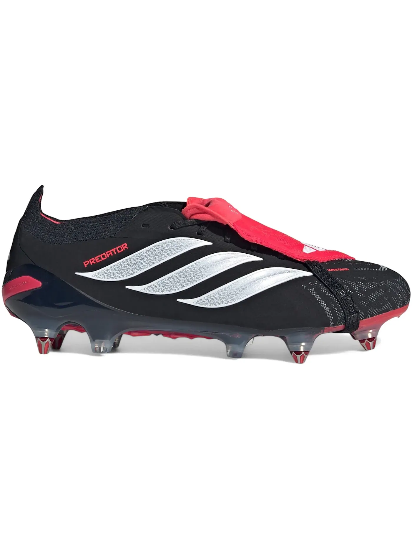 Мужские бутсы с закрытой пяткой Predator Elite Fold-Over Tongue SG Adidas — изображение 1 из 1, черный/белый/красный
