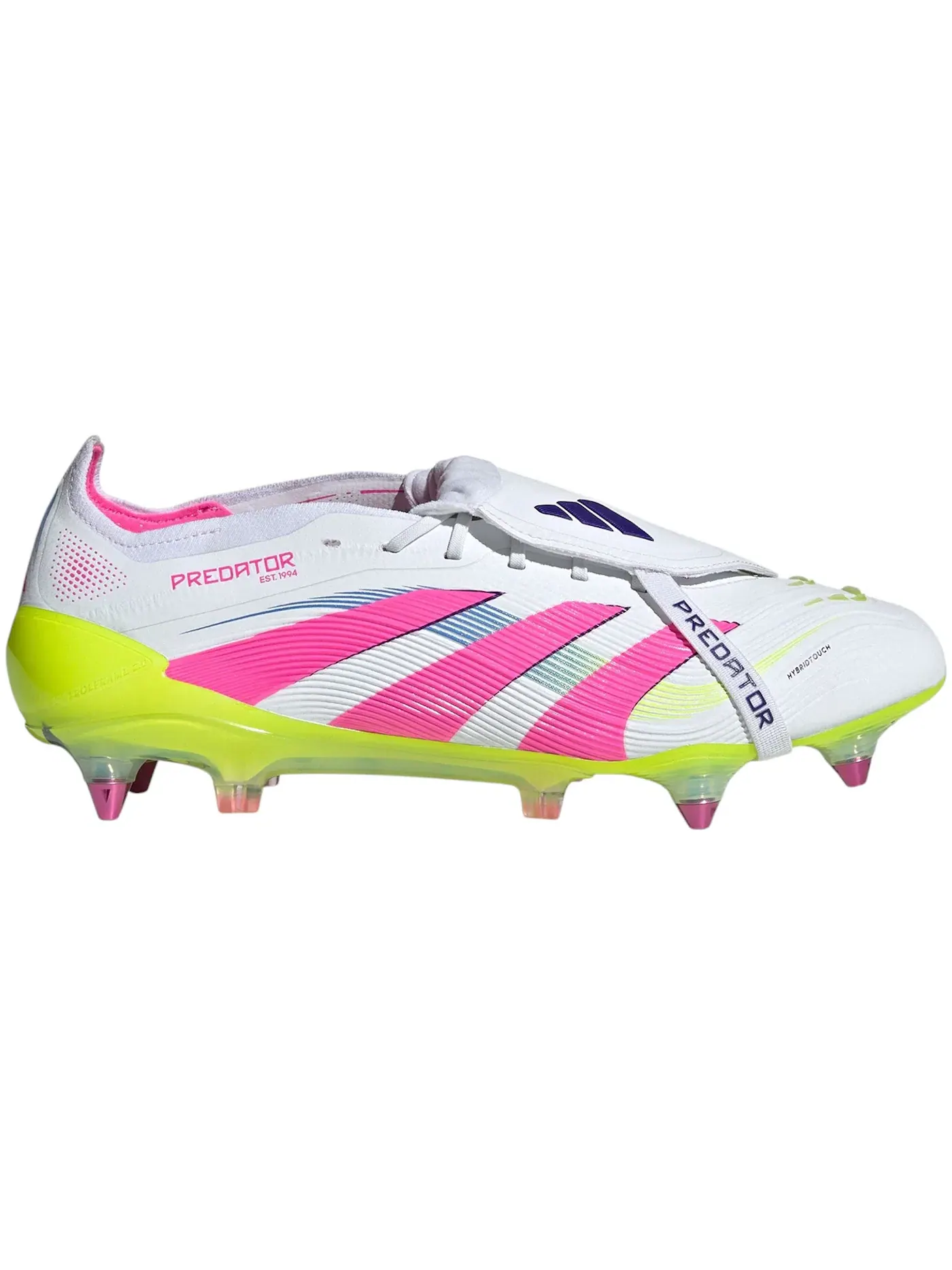 Мужские бутсы Predator Elite Fold-Over Tongue SG Adidas — изображение 1 из 1, белый розовый