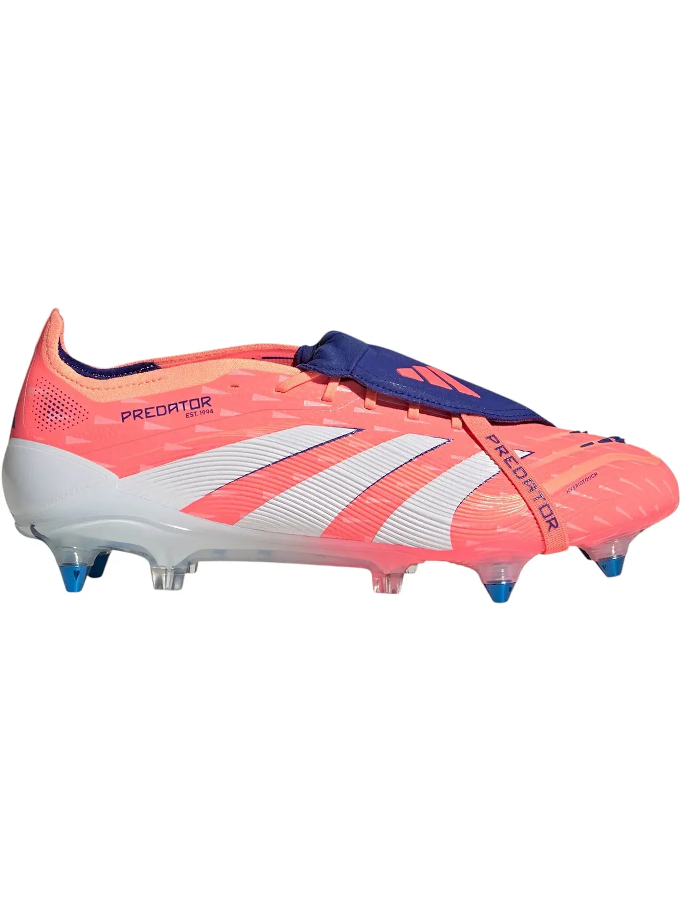 Мужские бутсы с откидным язычком Adidas Predator Elite Fold-Over Tongue SG — изображение 1 из 1, белый/оранжевый