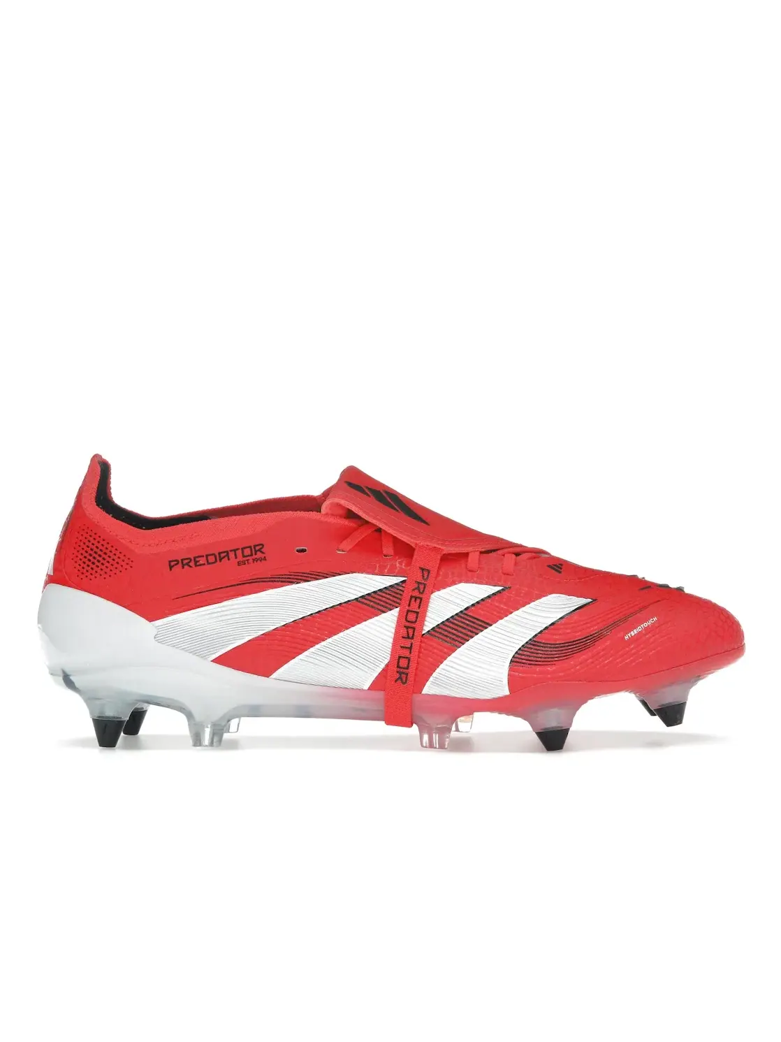 Мужские бутсы с откидным язычком Adidas Predator Elite Fold-Over Tongue SG — изображение 1 из 4, красный/белый/черный