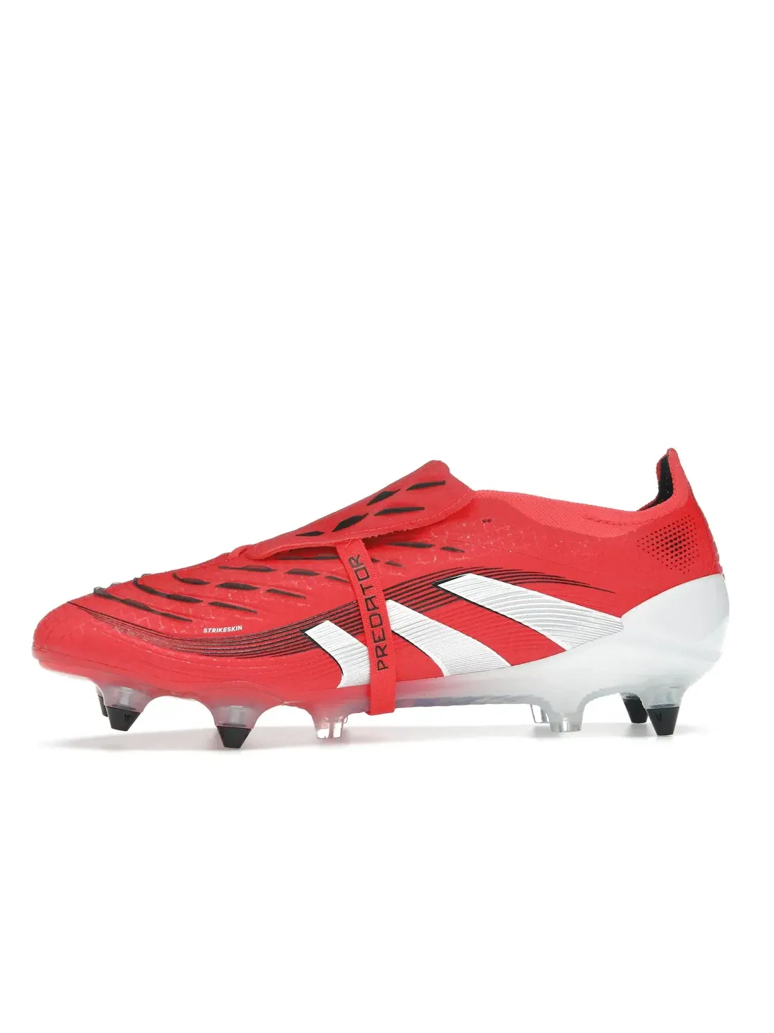 Мужские бутсы с откидным язычком Adidas Predator Elite Fold-Over Tongue SG — изображение 3 из 4, красный/белый/черный
