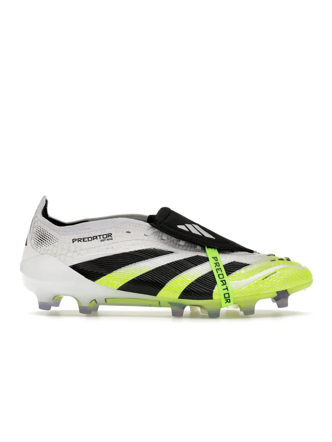 Мужские бутсы с откидным языком Adidas Predator Elite Foldover Tongue AG — изображение 1 из 4, белый/черный