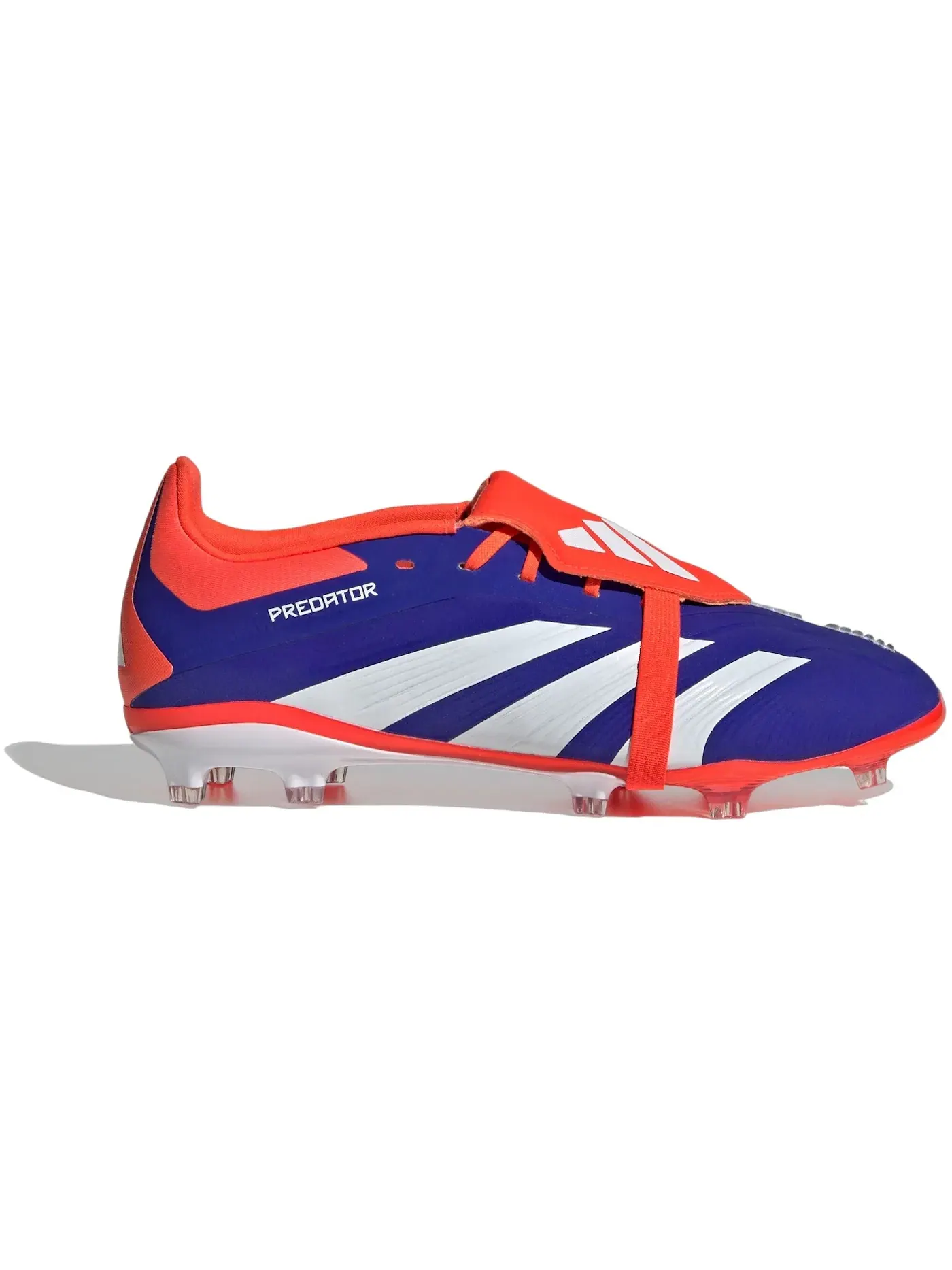 Детские бутсы Predator Elite Foldover Tongue FG Adidas — изображение 1 из 1, синий белый красный