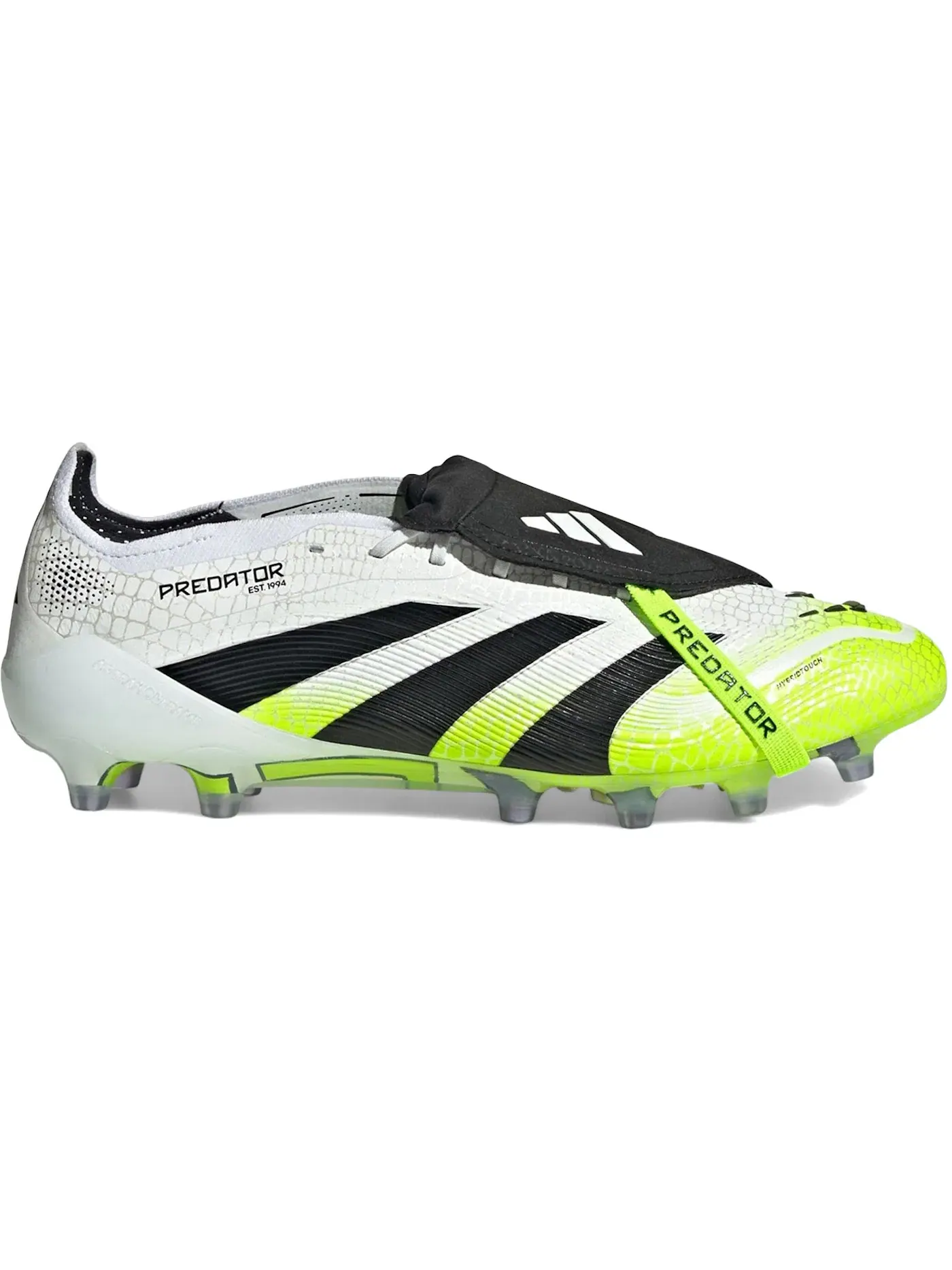 Мужские бутсы с длинным язычком Adidas Predator Elite Foldover Tongue FG — изображение 1 из 1, белый черный
