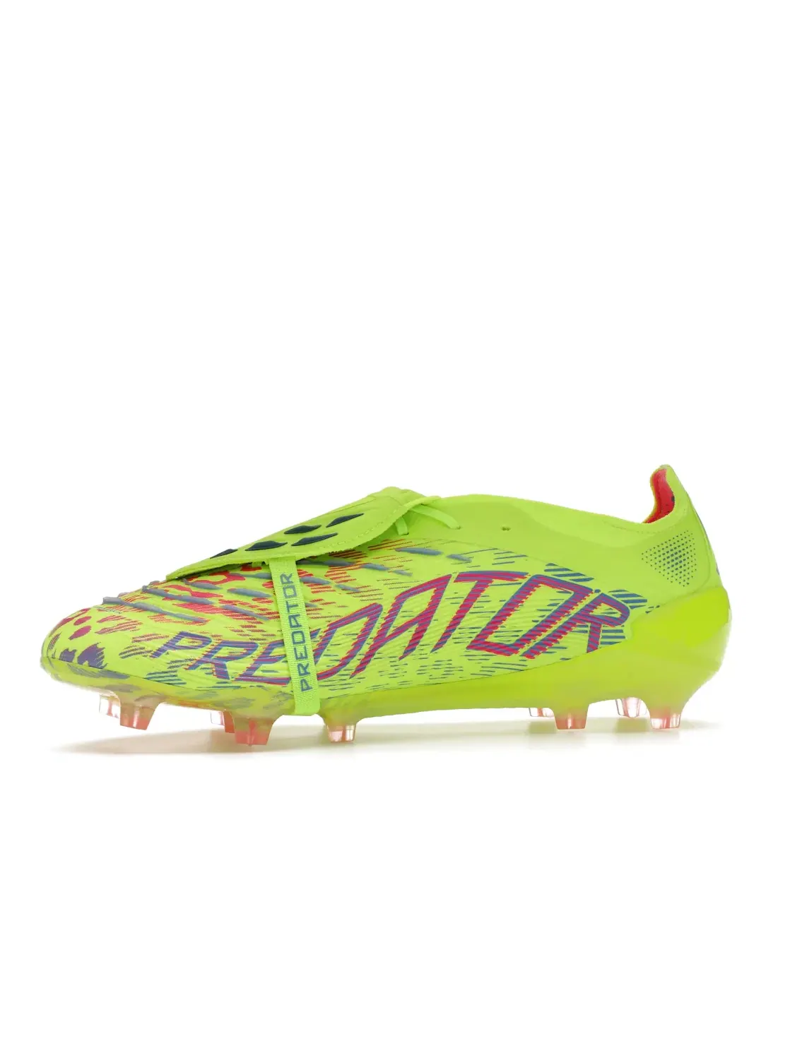Мужские бутсы с откидным языком Adidas Predator Elite Foldover Tongue FG — изображение 3 из 4, розовый/синий