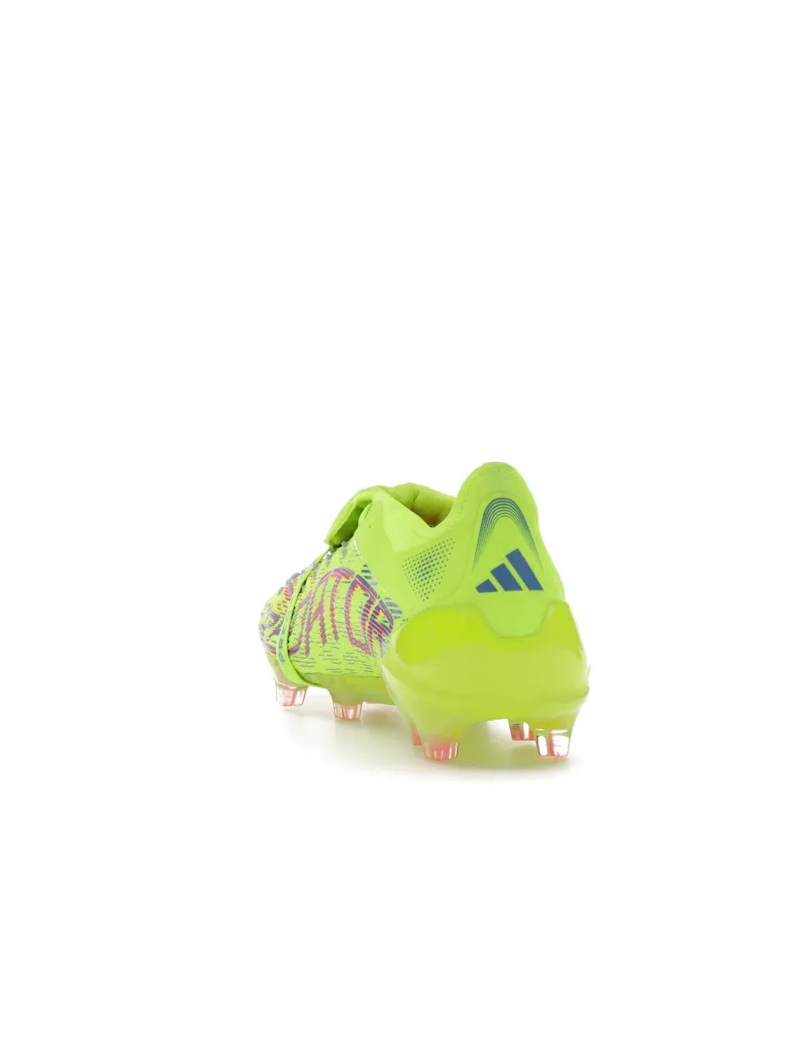 Мужские бутсы с откидным языком Adidas Predator Elite Foldover Tongue FG — изображение 4 из 4, розовый/синий