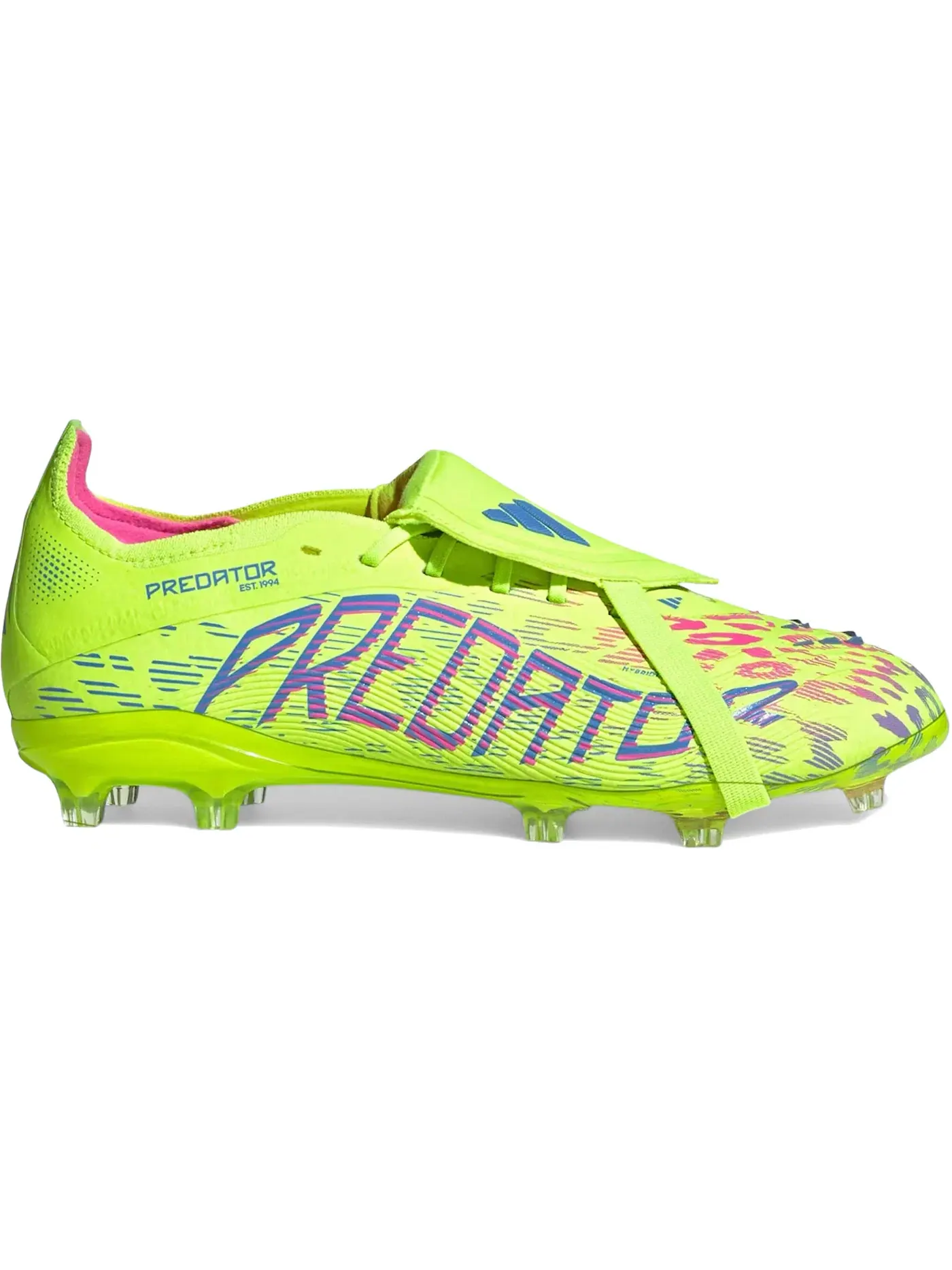 Детские бутсы Predator Elite Foldover Tongue FG Adidas — изображение 1 из 1, розовый/синий