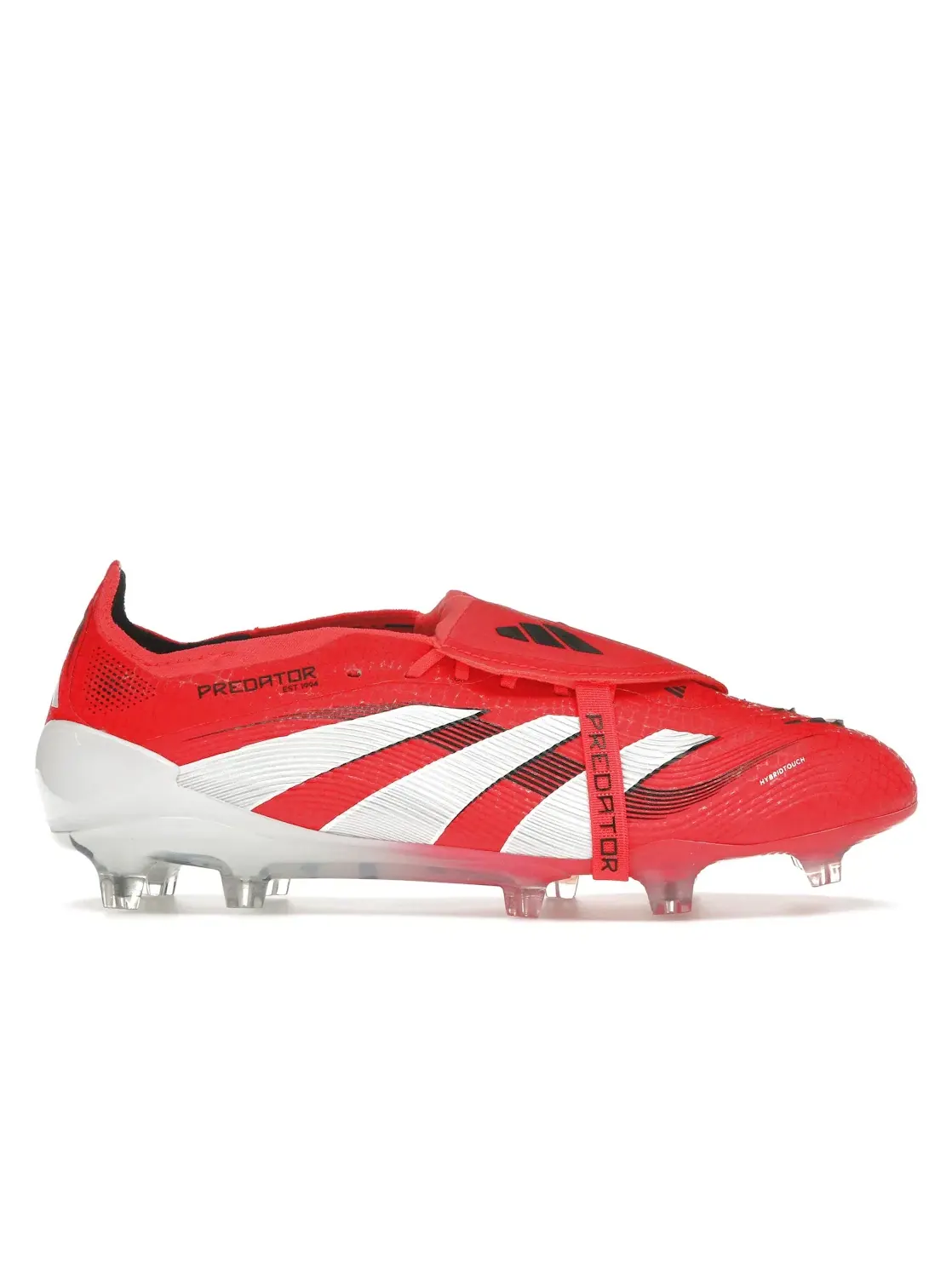 Мужские бутсы с длинным рукавом Adidas Predator Elite Foldover Tongue FG — изображение 1 из 4, красный/белый/черный
