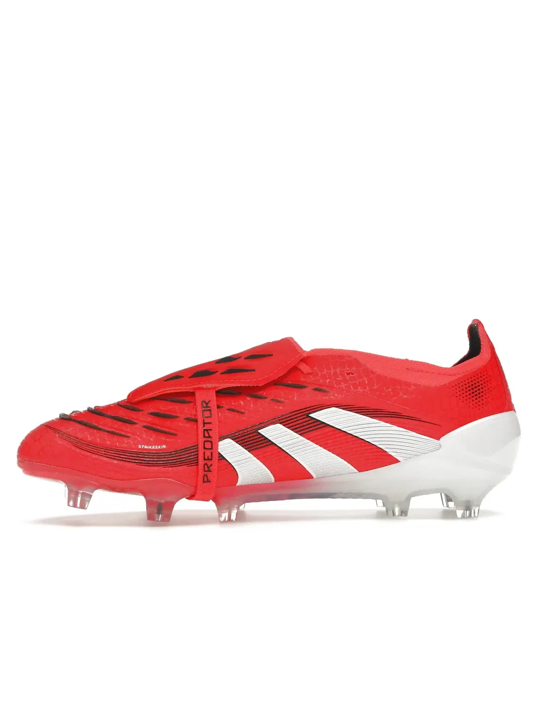 Мужские бутсы с длинным рукавом Adidas Predator Elite Foldover Tongue FG — изображение 3 из 4, красный/белый/черный