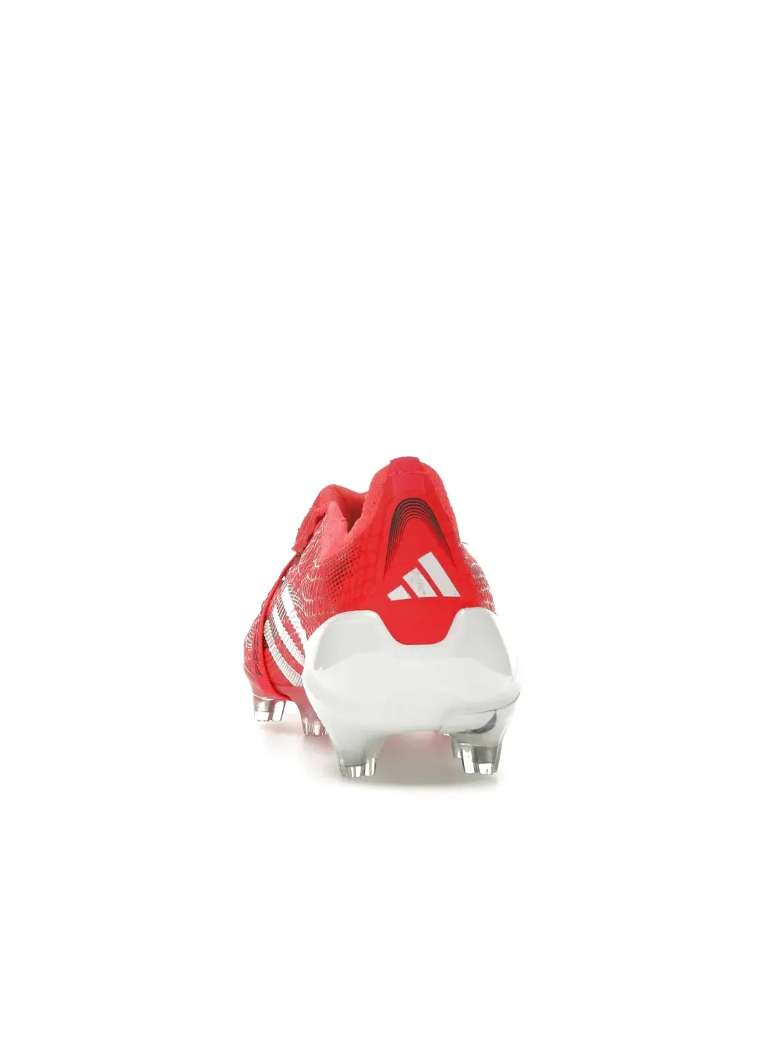Мужские бутсы с длинным рукавом Adidas Predator Elite Foldover Tongue FG — изображение 4 из 4, красный/белый/черный