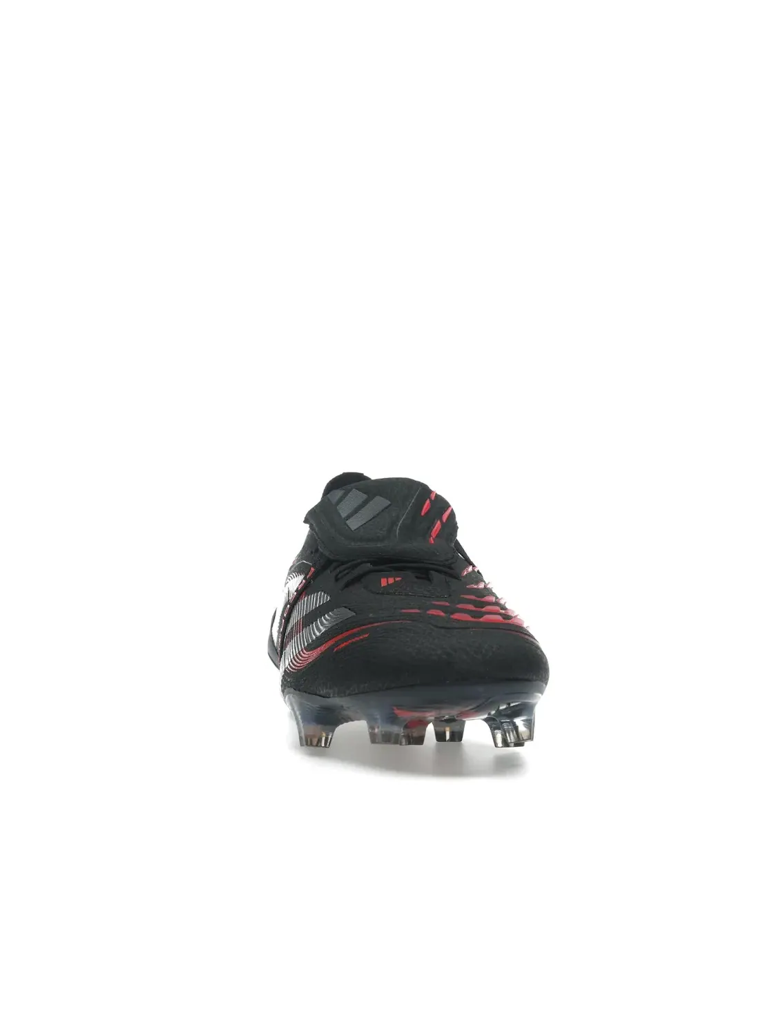 Мужские бутсы с откидным языком Adidas Predator Elite Foldover Tongue FG — изображение 2 из 4, черный/серый/красный