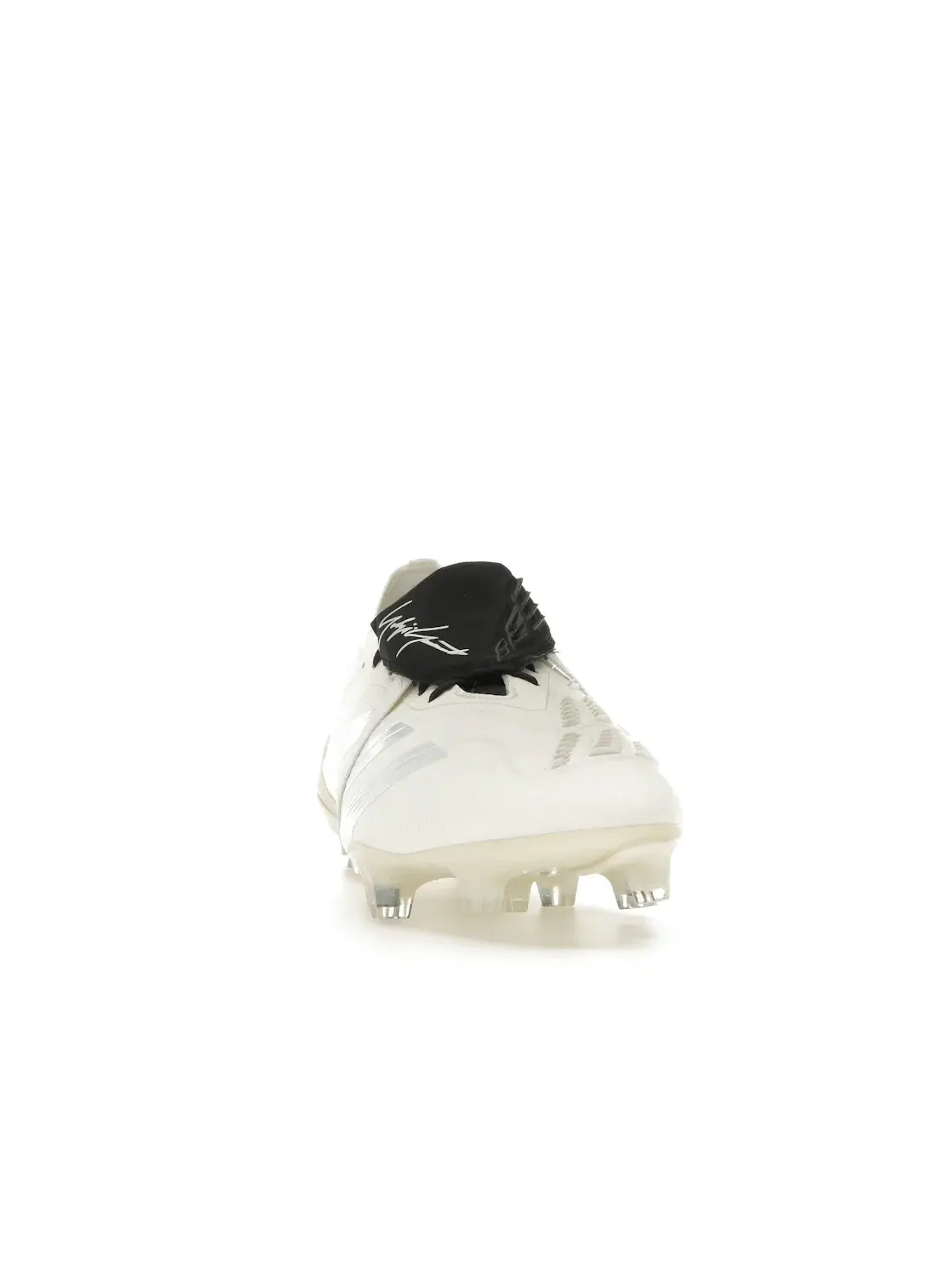 Мужские бутсы с откидным языком Adidas Y-3 Predator Elite Foldover Tongue FG — изображение 2 из 4, черный/черный/белый