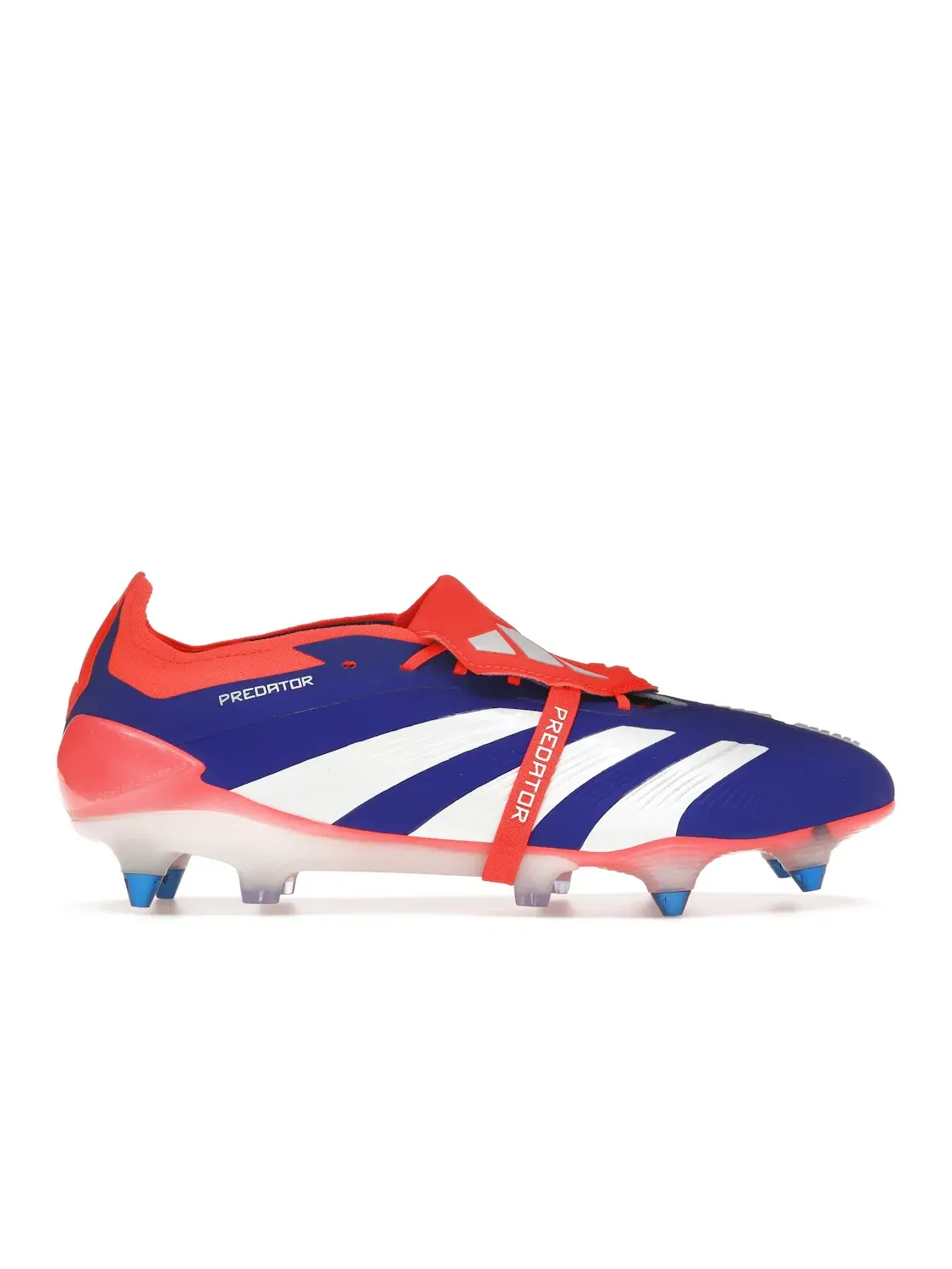 Мужские бутсы с длинным рукавом Adidas Predator Elite Foldover Tongue SG — изображение 1 из 4, синий белый красный