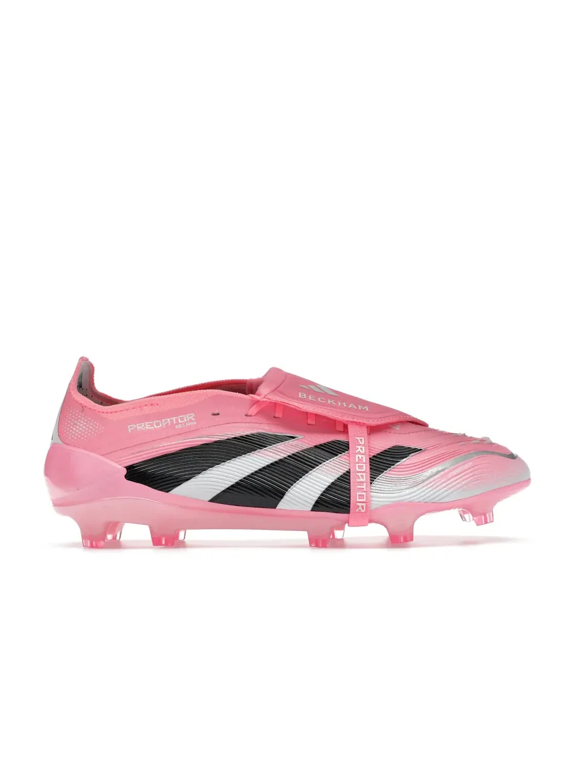 Мужские бутсы с высоким верхом Predator Elite FT FG Adidas — изображение 1 из 4, розовый черный белый