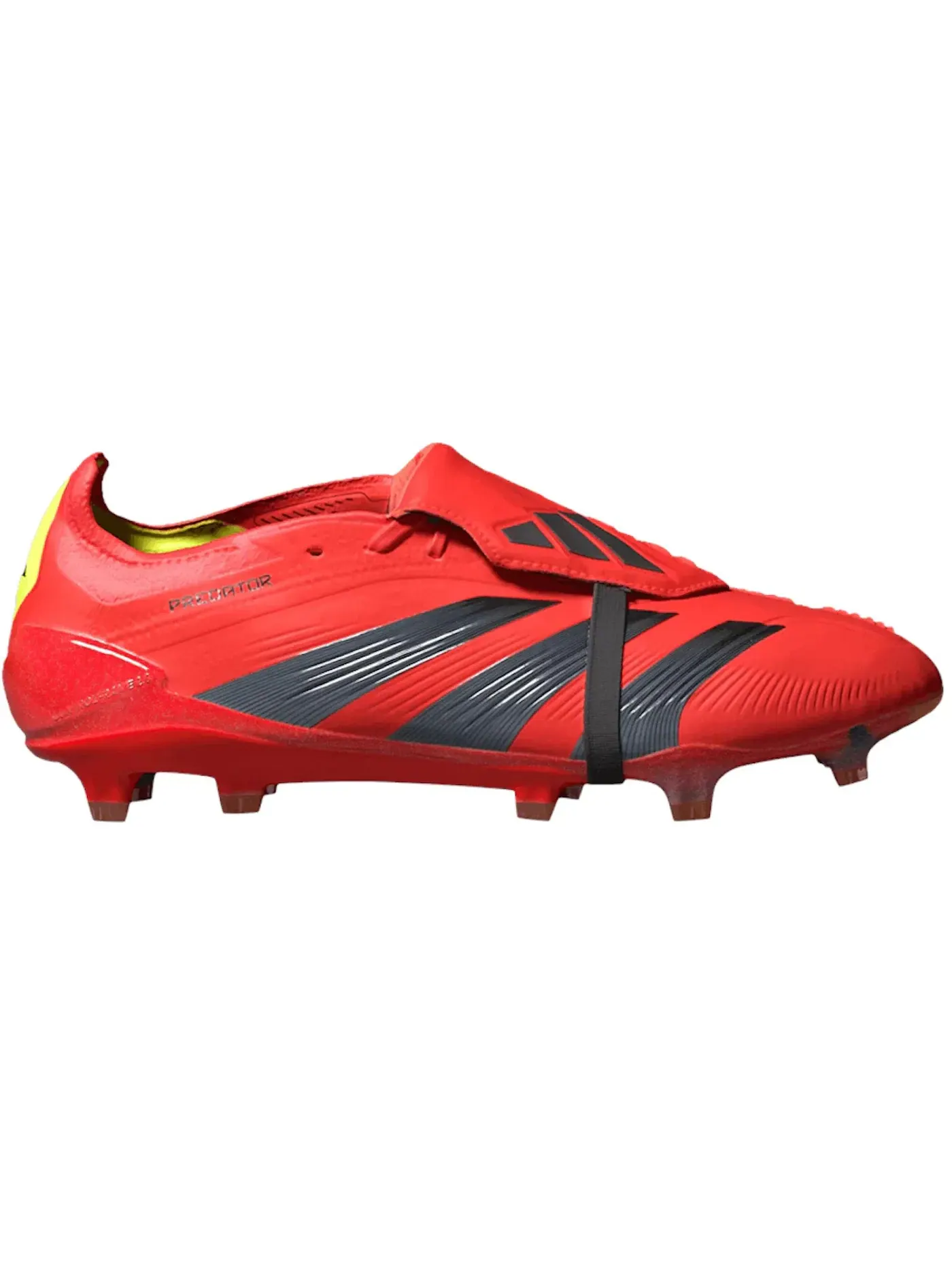Мужские бутсы с высоким верхом Adidas Predator Elite Ft FG — изображение 1 из 1, красный/черный/желтый