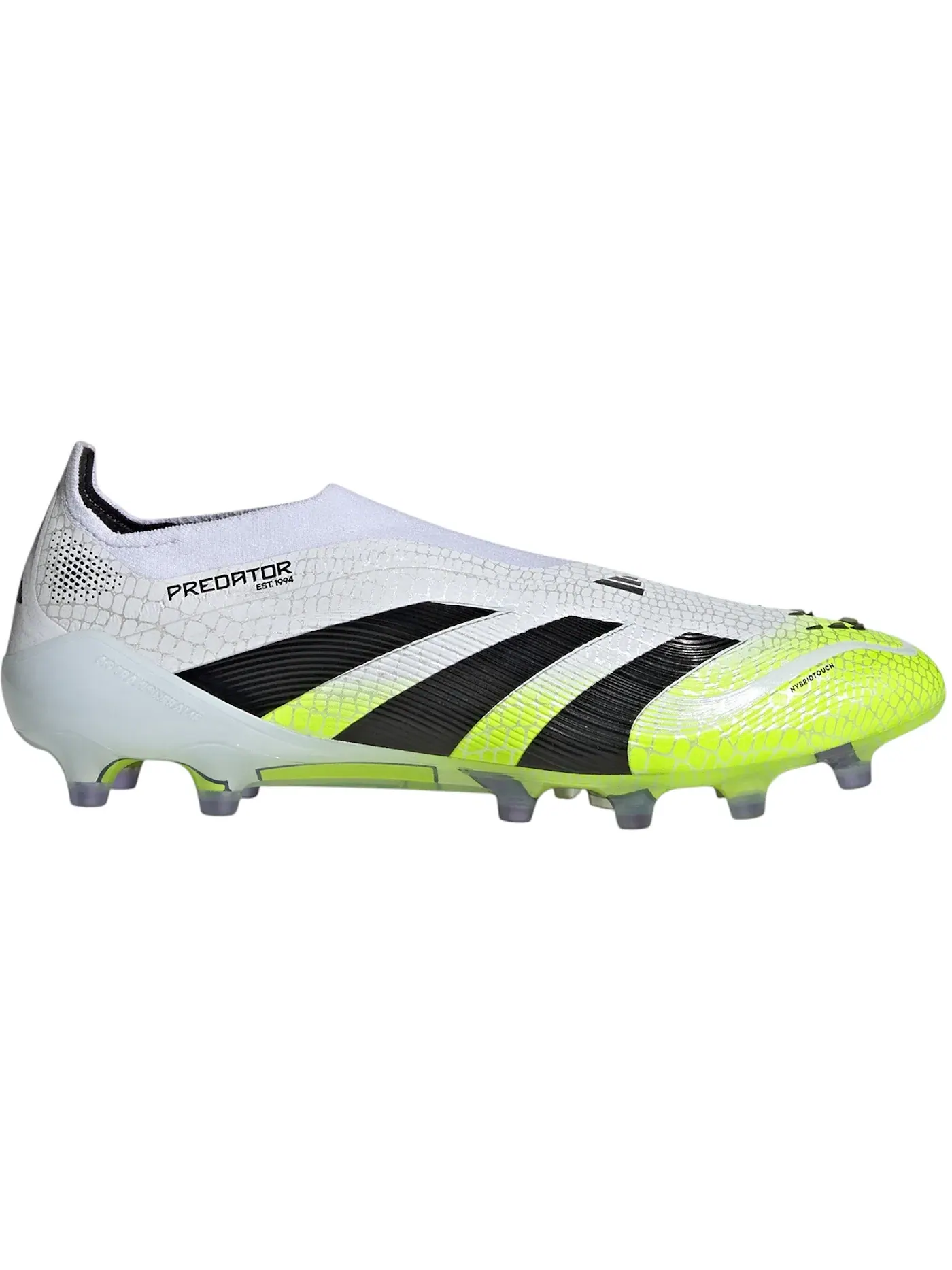 Мужские бутсы с шнуровкой без шнурков Adidas Predator Elite Laceless AG — изображение 1 из 1, белый черный