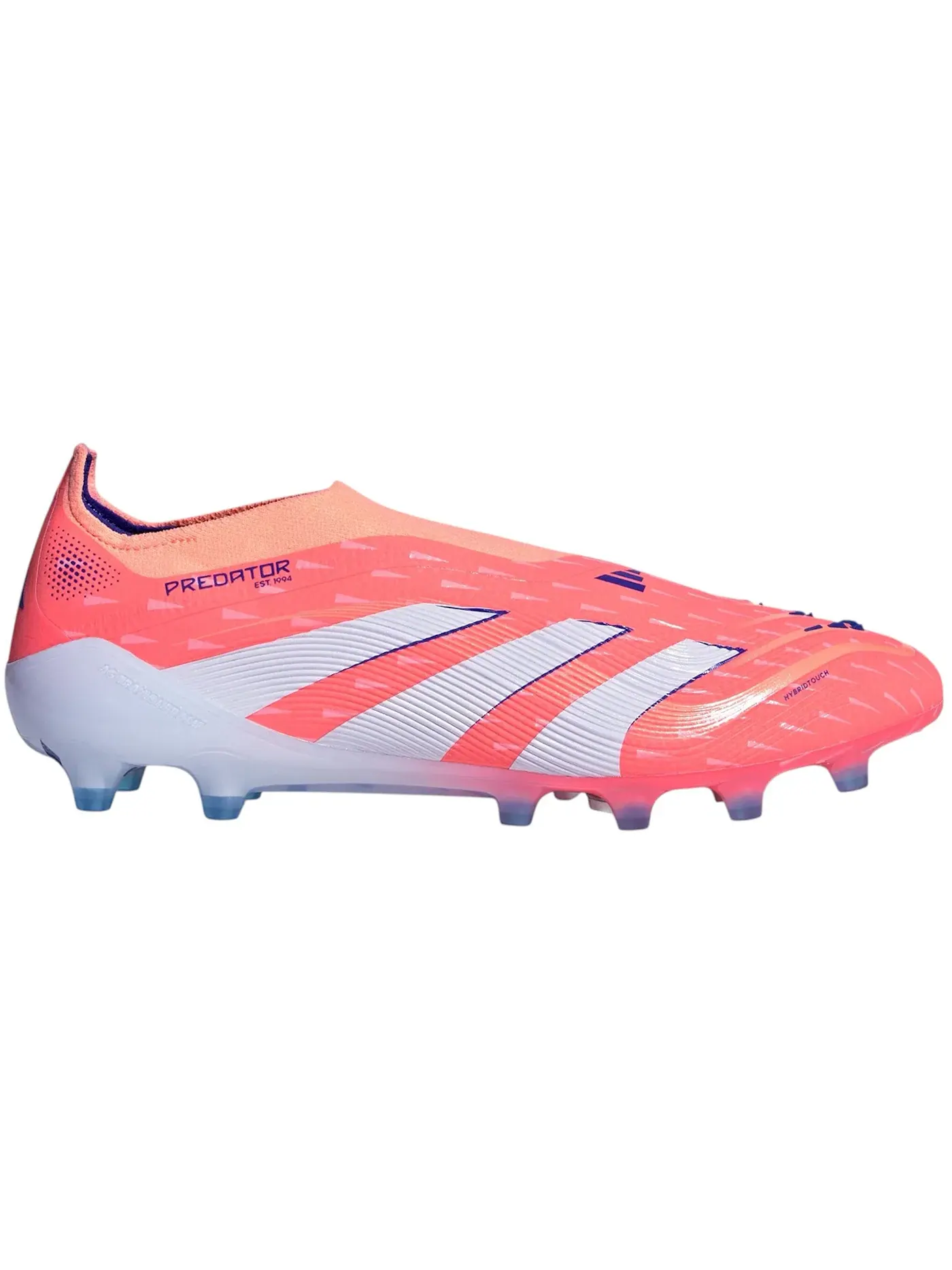 Мужские бутсы без шнуровки Adidas Predator Elite Laceless AG — изображение 1 из 1, белый/оранжевый